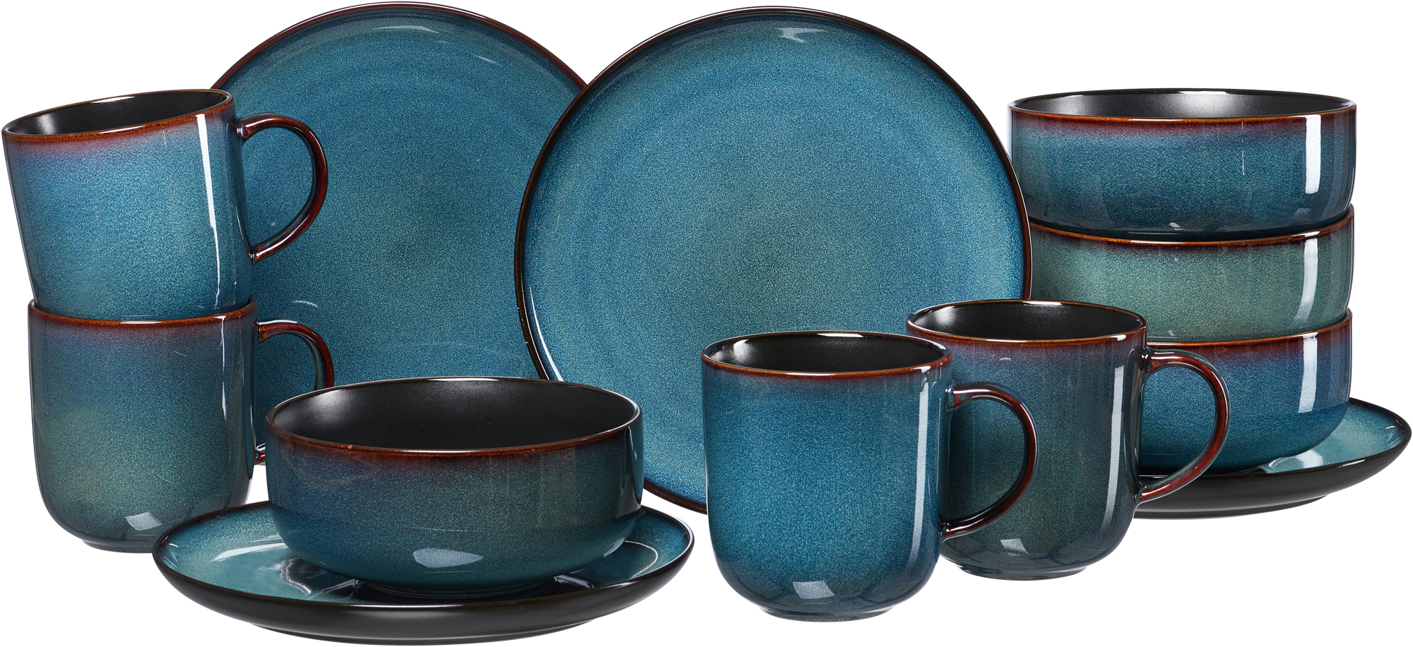 Kaffee-Set Bali 12-teilig Blau Kaffee-Set Bali 12-teilig Blau