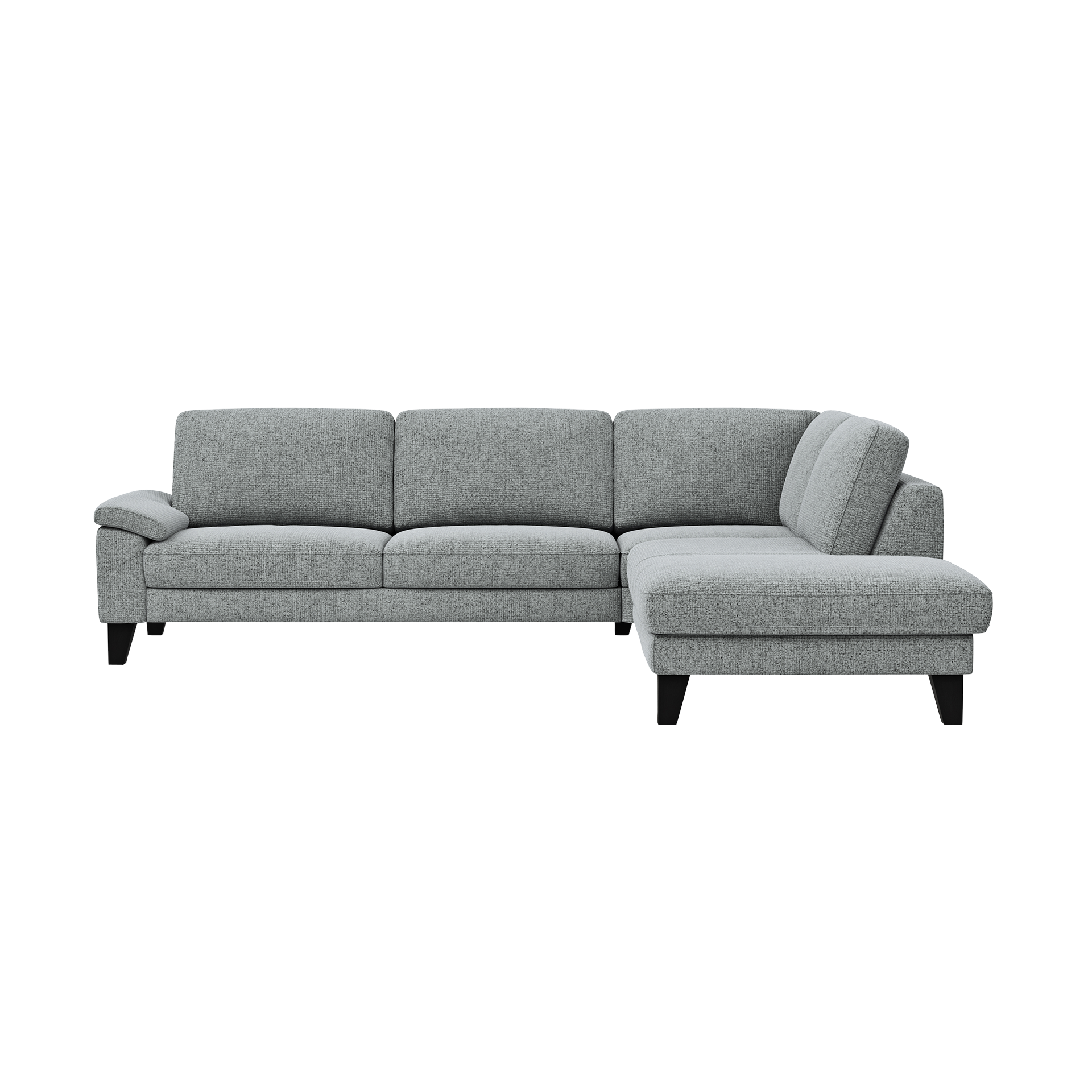 Global wohnen Ecksofa Oviedo mit Drehsitz Grau langer Schenkel rechts Global wohnen Ecksofa Oviedo mit Drehsitz Grau langer Schenkel rechts