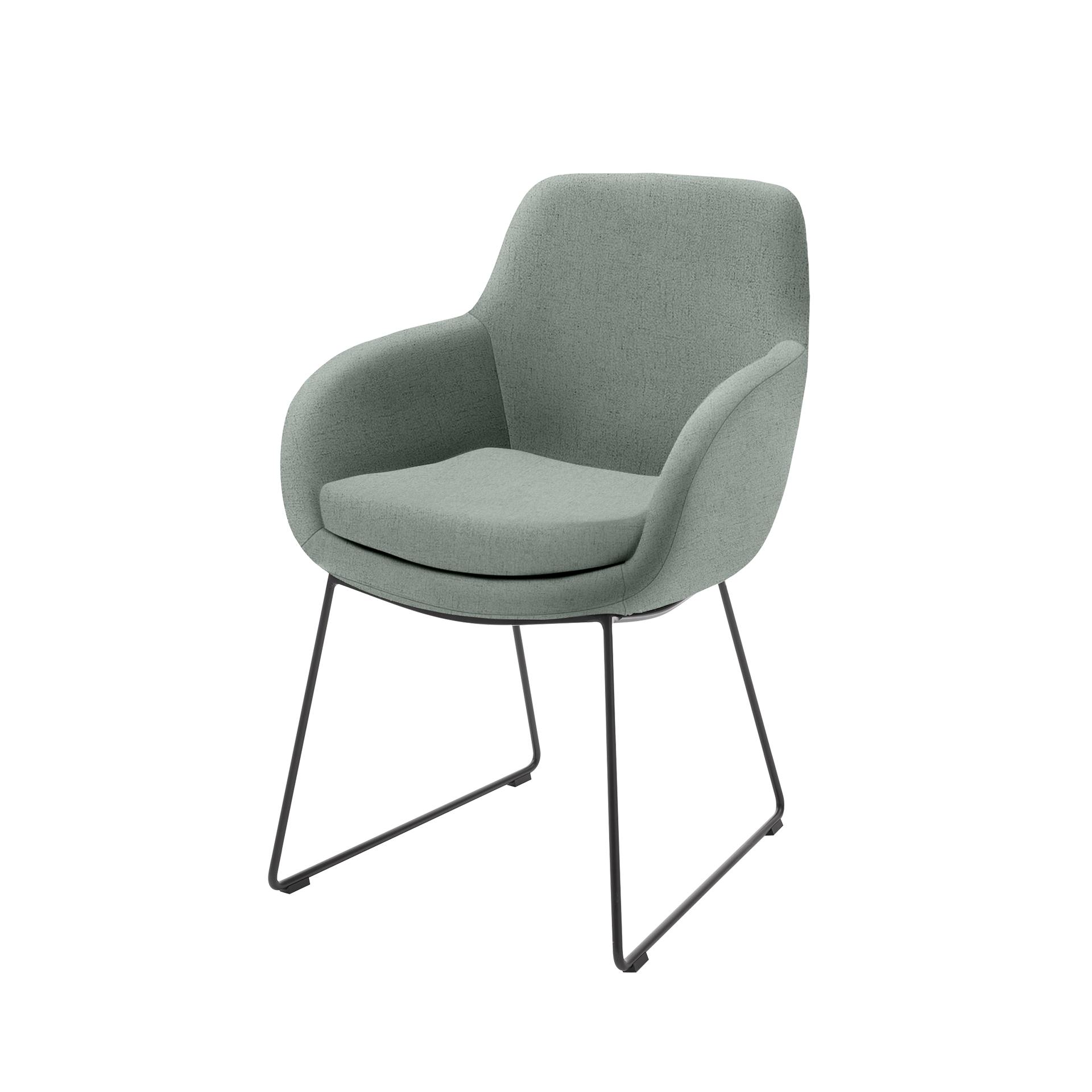 Musterring Armlehnstuhl Tavia Bezug Florida aqua Gestell Schwarz Musterring Armlehnstuhl Tavia Bezug Florida aqua Gestell Schwarz