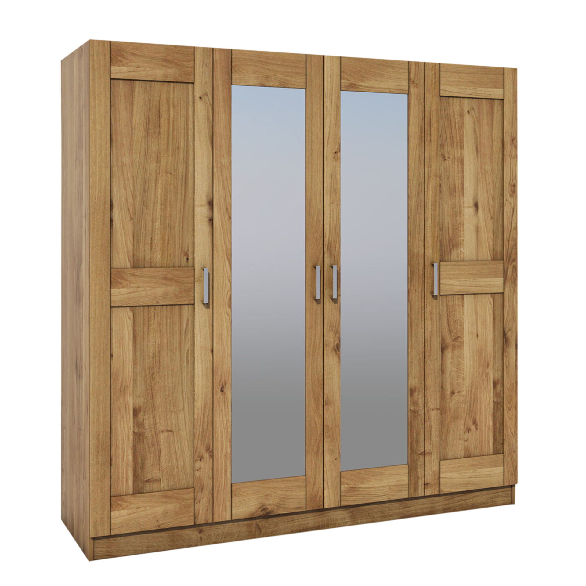 Novofurn Drehtürenschrank Tom 4-türig Eichefarben 60*202*205