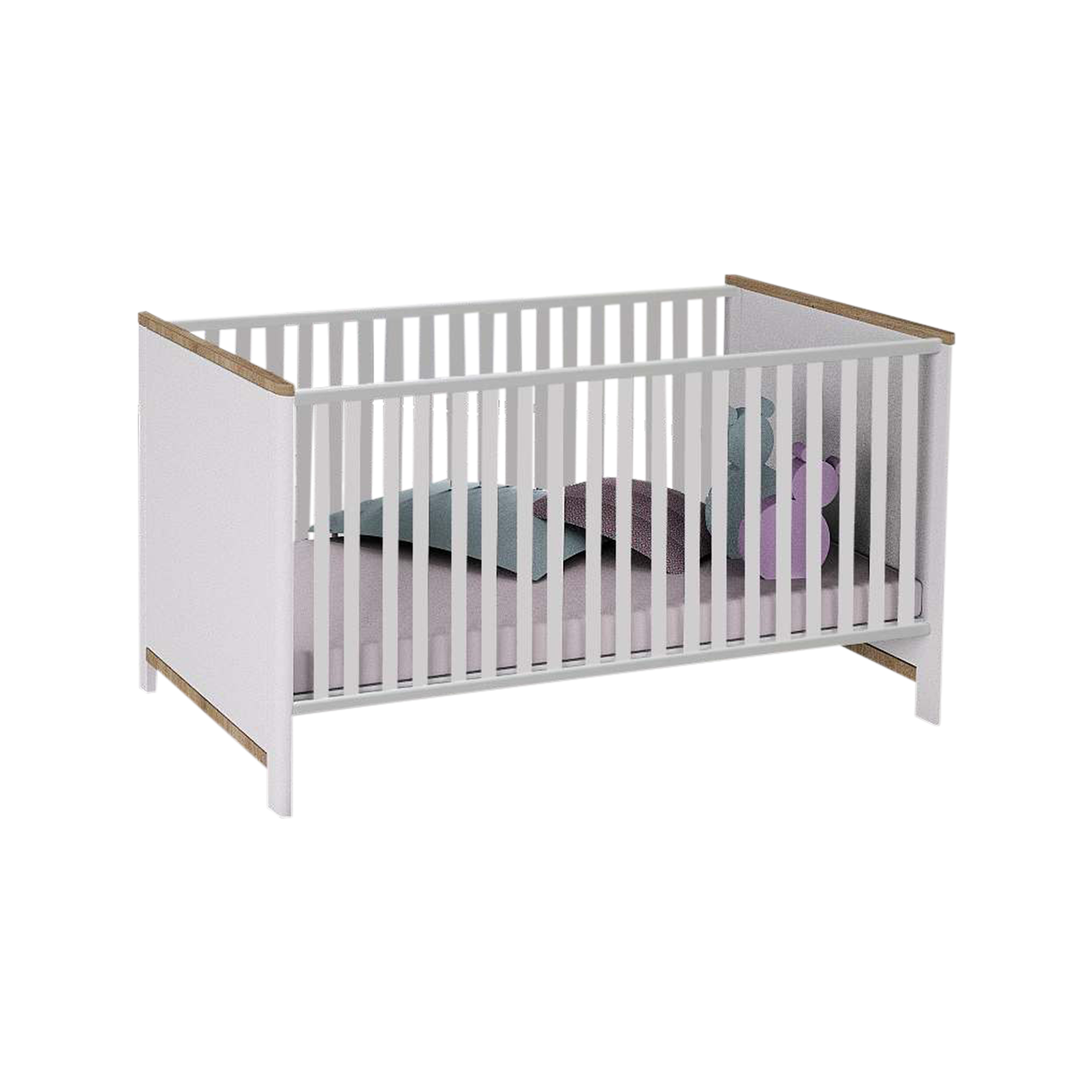 Zauberzwerg Babybett Aloa 70x140 cm Weiß Zauberzwerg Babybett Aloa 70x140 cm Weiß