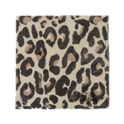 Serviette Leony Schwarz-Braun