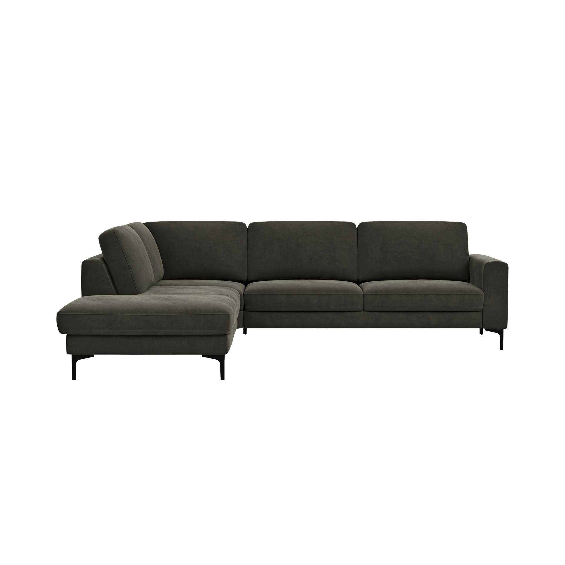 Global wohnen Ecksofa Oviedo Braun langer Schenkel links Global wohnen Ecksofa Oviedo Braun langer Schenkel links