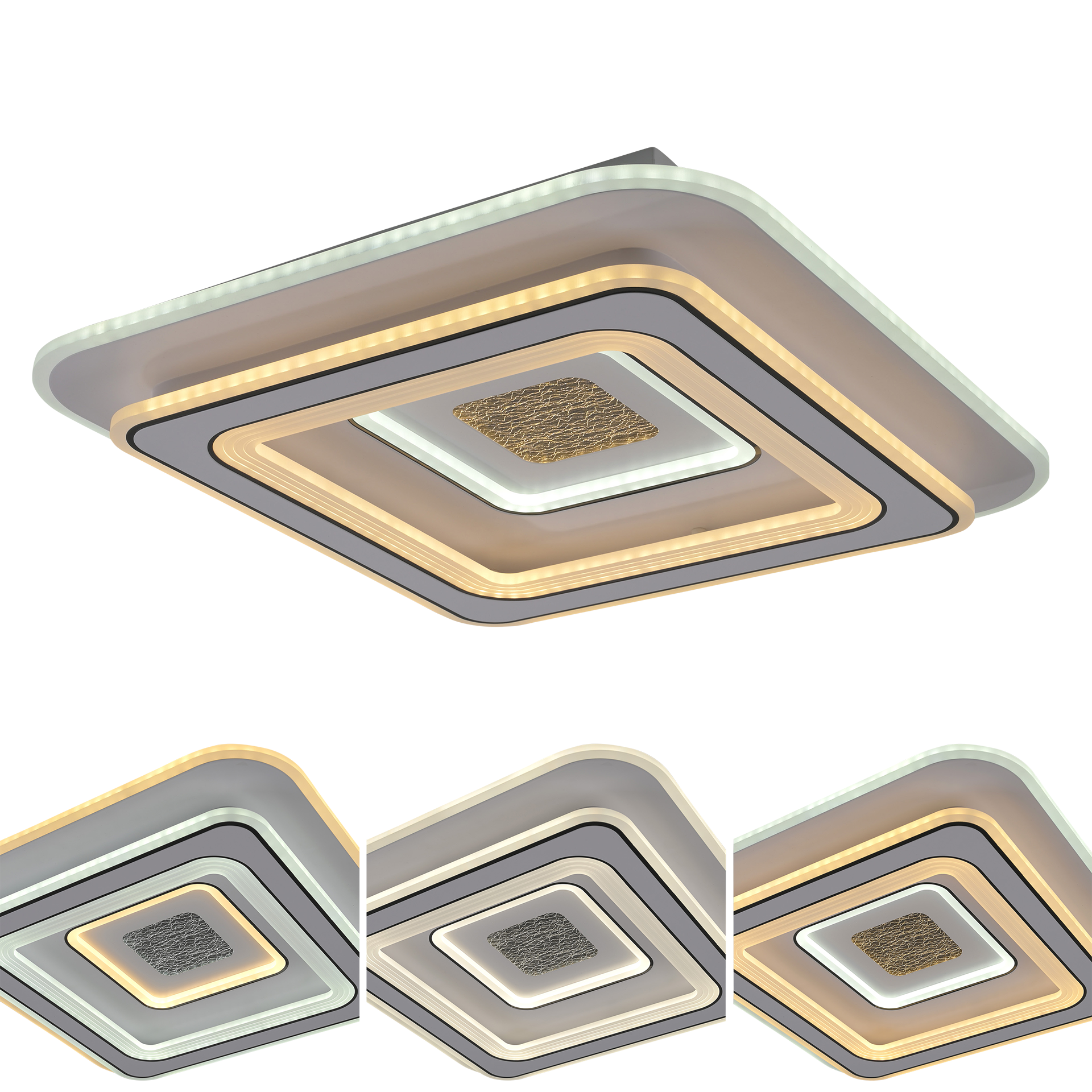 Deckenleuchte TOLAGO Beige Weiß Grau Deckenleuchte TOLAGO Beige Weiß Grau