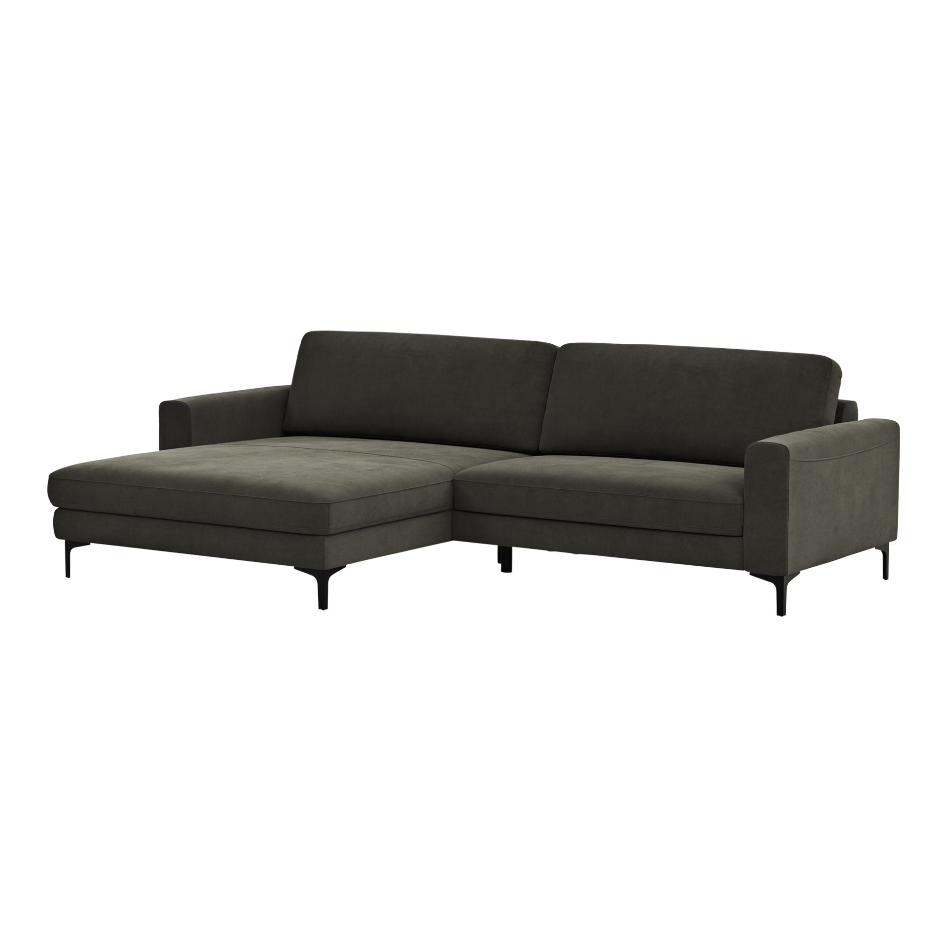 Global wohnen Ecksofa Oviedo Braun langer Schenkel links Global wohnen Ecksofa Oviedo Braun langer Schenkel links