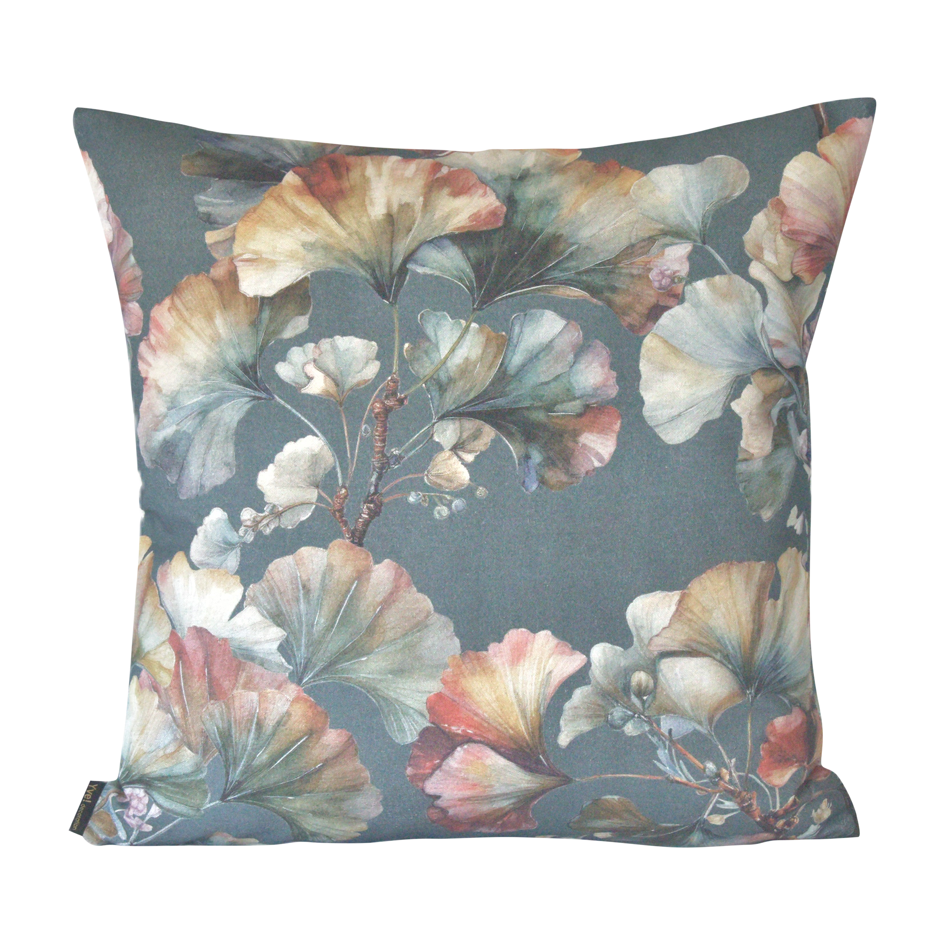 Kissenhülle Herbstginko Denim 60x60cm Kissenhülle Herbstginko Denim 60x60cm