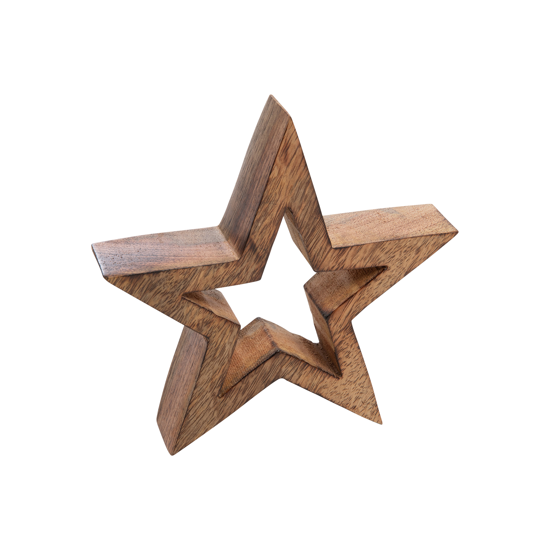 Dekoaufsteller Mangoholz Natur