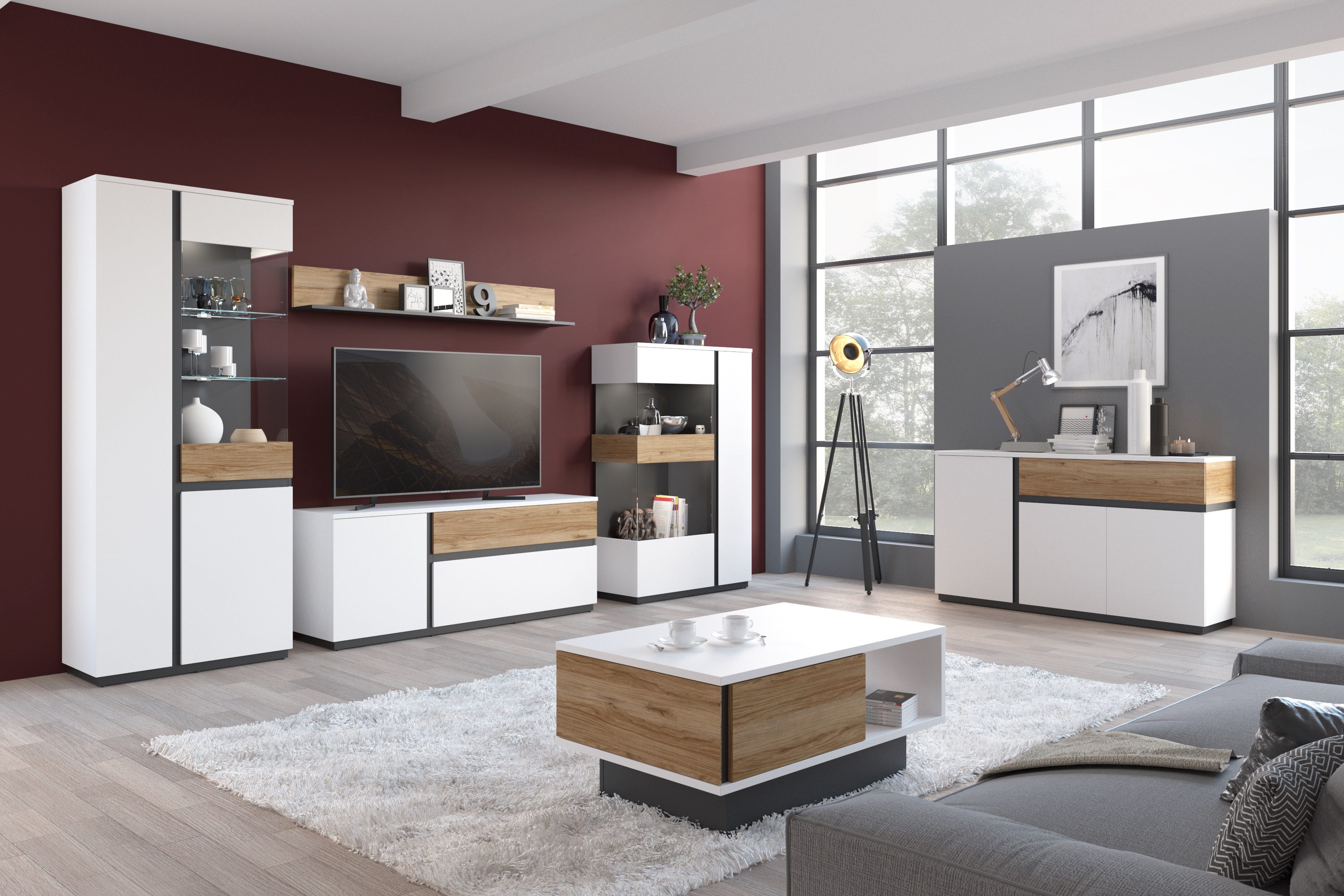 Paul Phillip Sideboard Walea Weiß 154.8*40*87.3 Paul Phillip Sideboard Walea Weiß 154.8*40*87.3