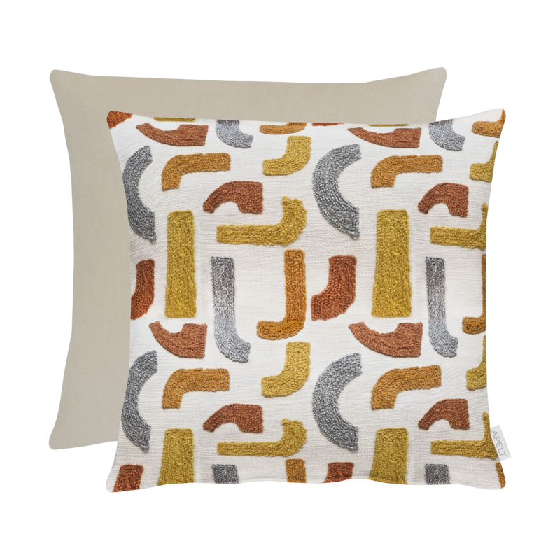 Kissen Rio Gelb/Bunt 45x45cm