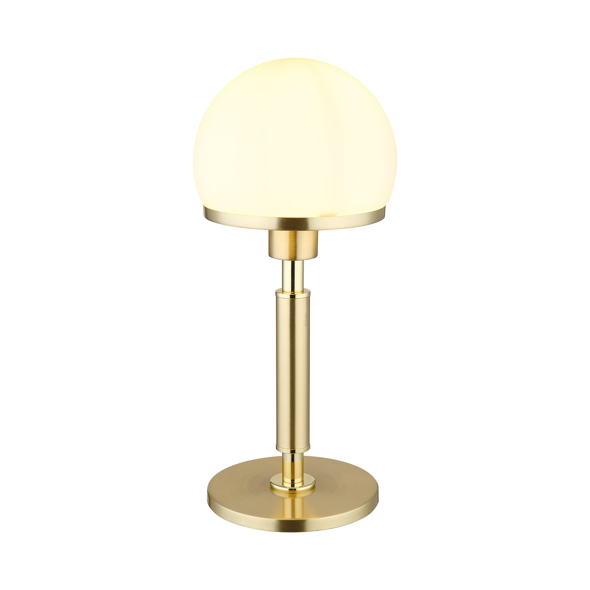 Tischleuchte HAKU beige messingfarben Tischleuchte HAKU beige messingfarben
