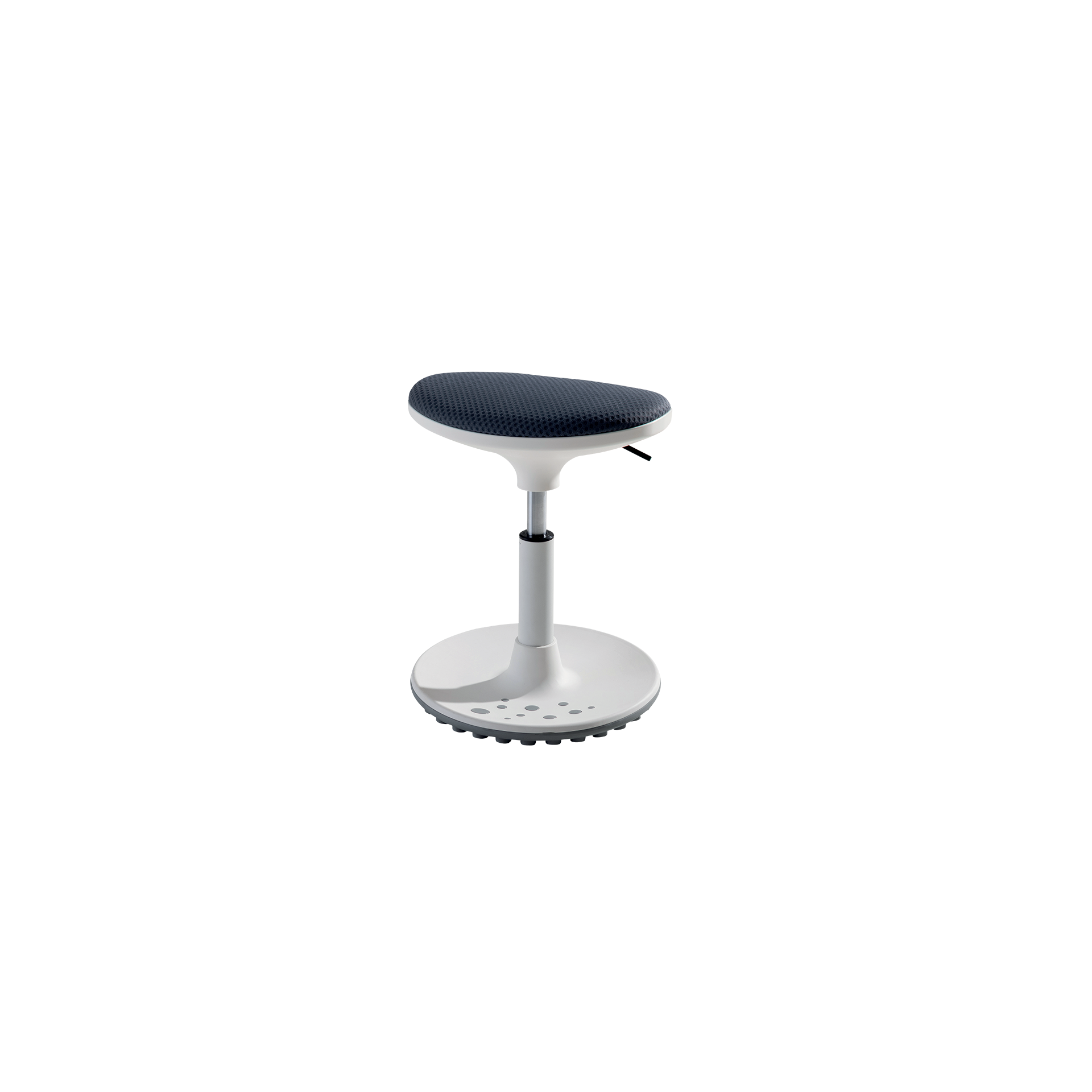 Paidi Kinderhocker Speedy Gestell Kreideweiß, Bezug Earl Grey