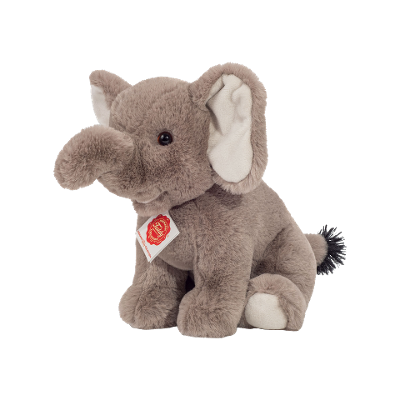 Plüschtier Elefant sitzend, ca. 25cm Grau Plüschtier Elefant sitzend, ca. 25cm Grau