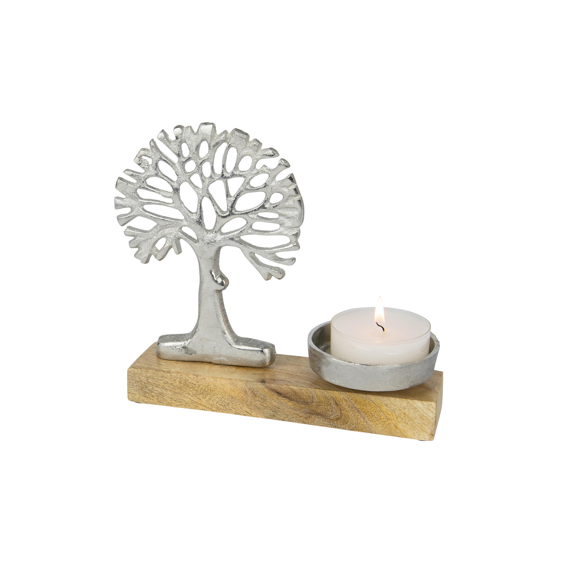 Teelichthalter Silber