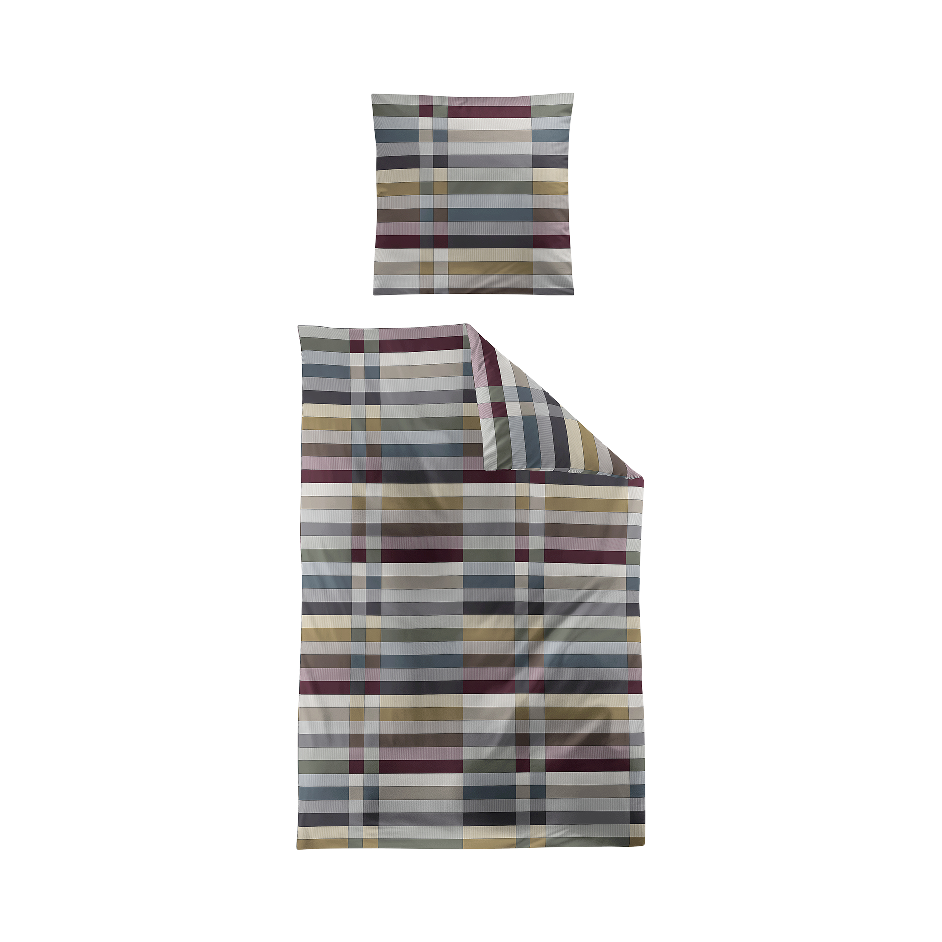 Satin Bettwäsche Wave Multi 155x220cm