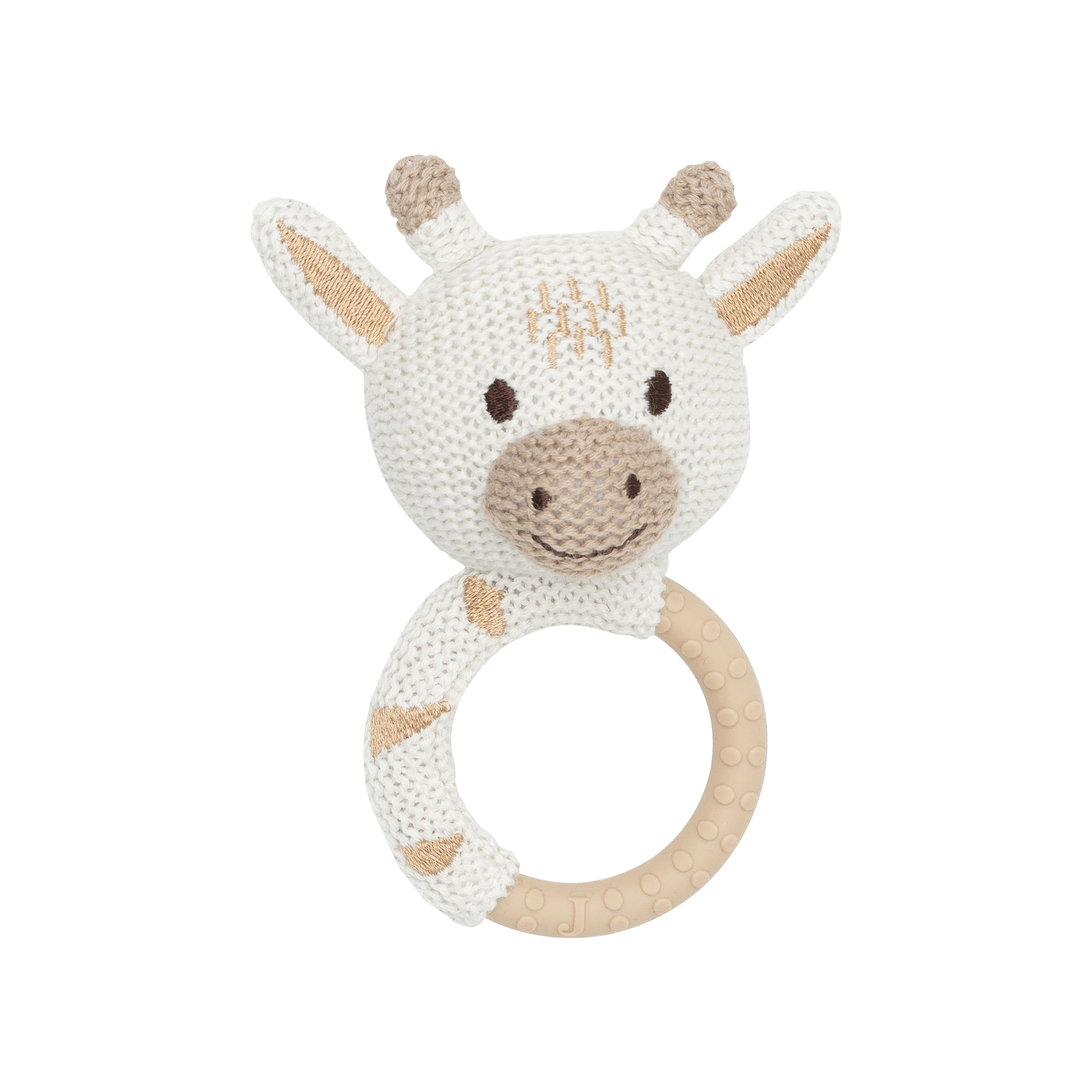 Beißring Silikon Giraffe Mehrfarbig