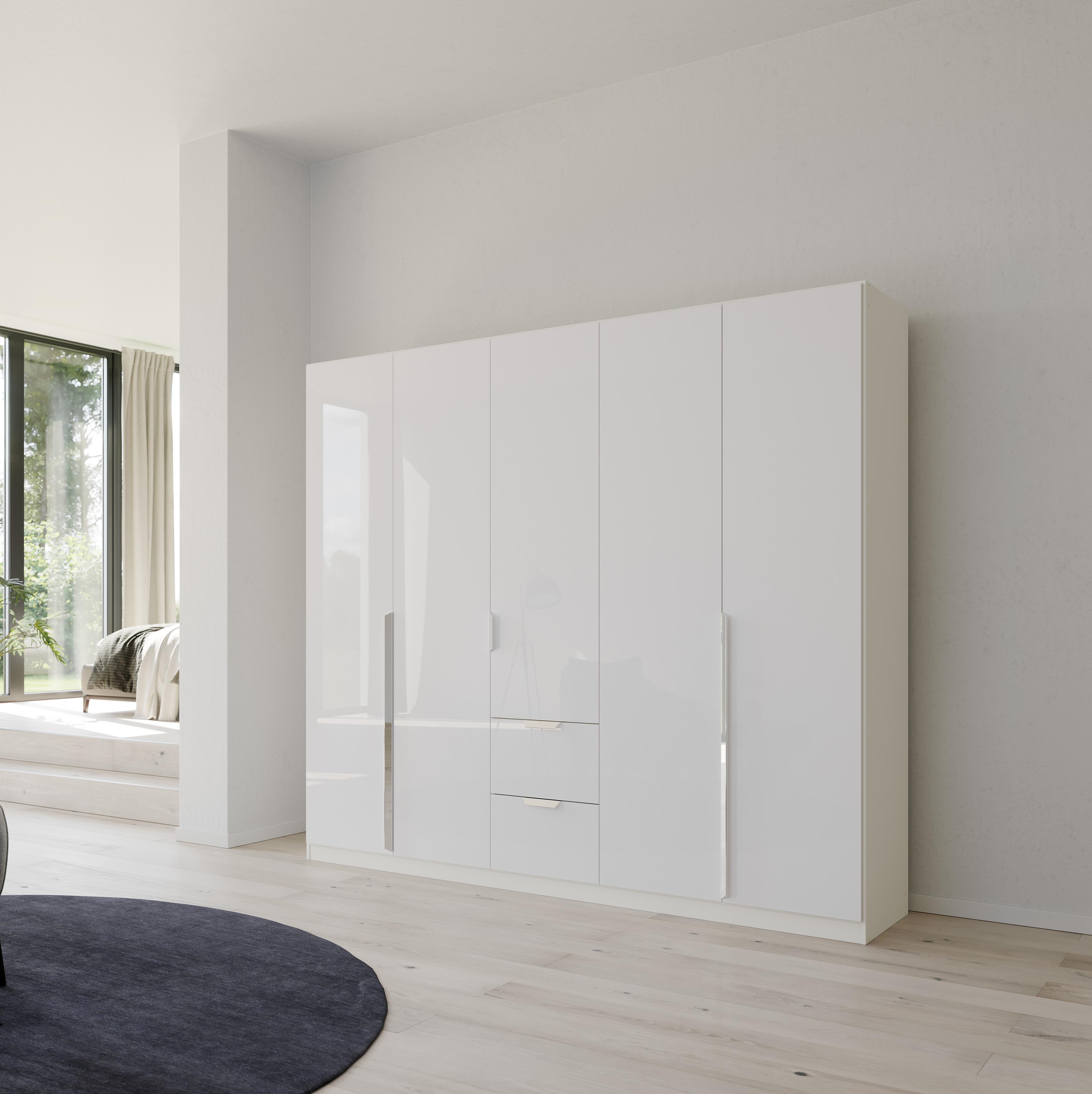 Drehtürenschrank Glam 5-türig Weiß 54*226*210 Drehtürenschrank Glam 5-türig Weiß 54*226*210
