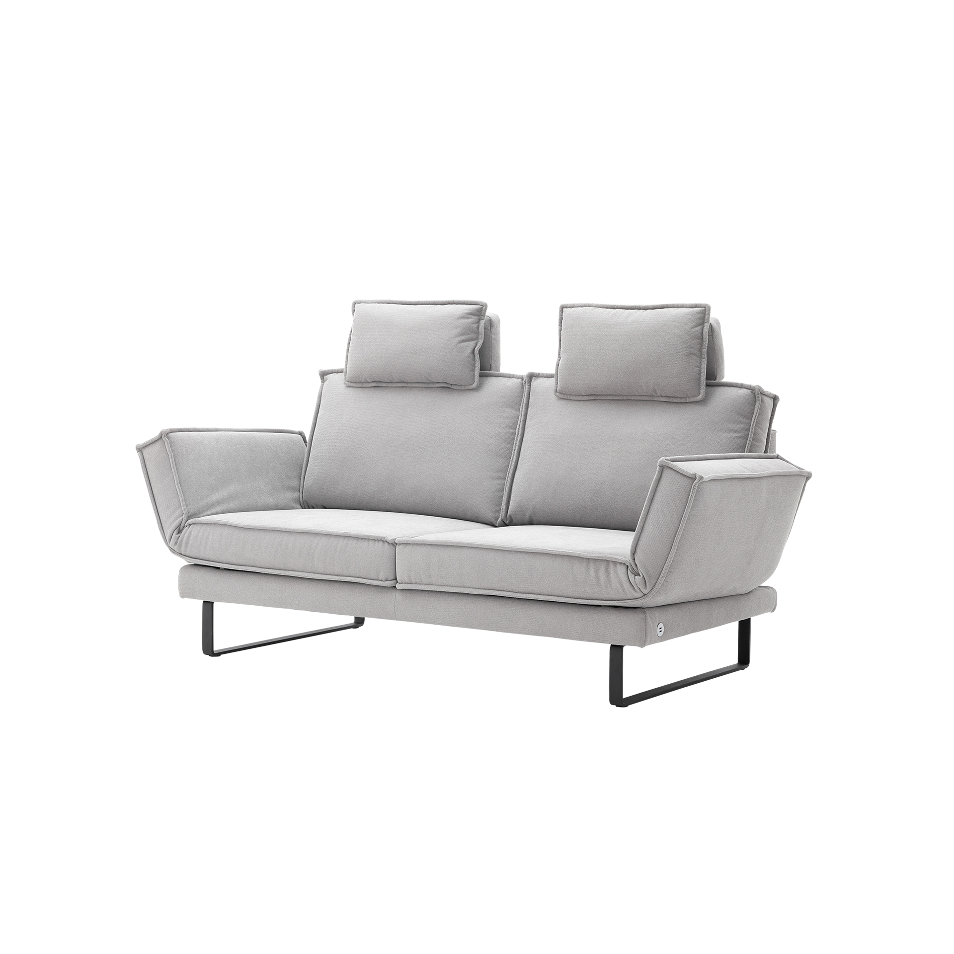 Sofa 2,5-Sitzer My Grau mit 2 Kopfstützen und 2 x USB-Ladefunktion Sofa 2,5-Sitzer My Grau mit 2 Kopfstützen und 2 x USB-Ladefunktion