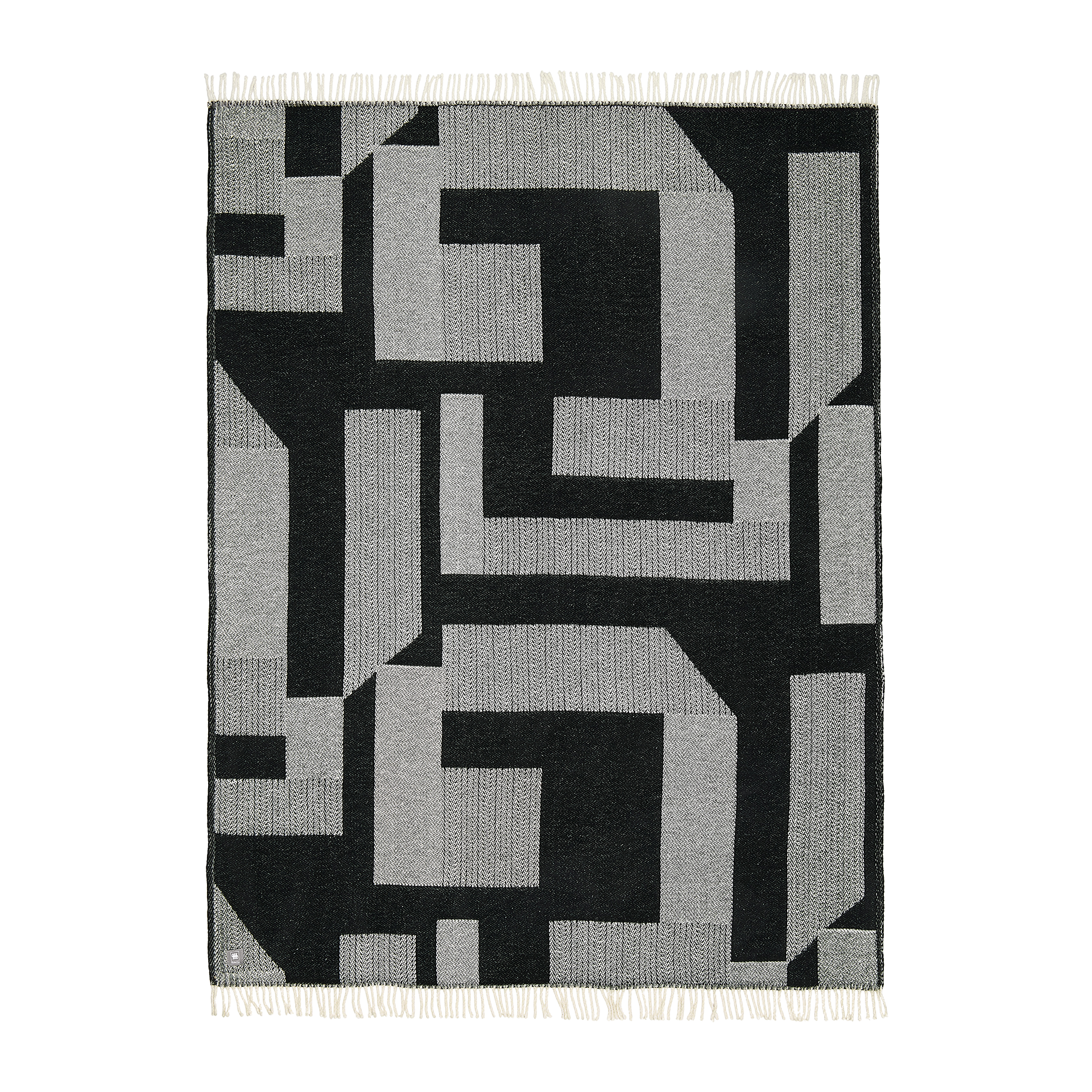 Musterring Plaid Slow Schwarz 140x200cm Musterring Plaid Slow Schwarz 140x200cm