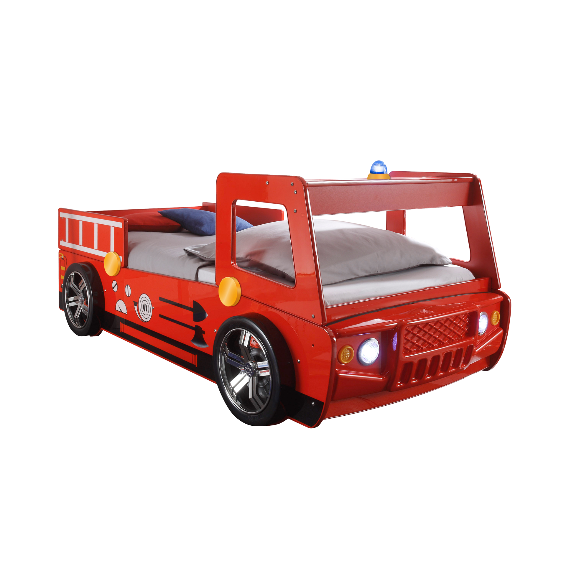 Spielbett Feuerwehr Rot 90x200 cm