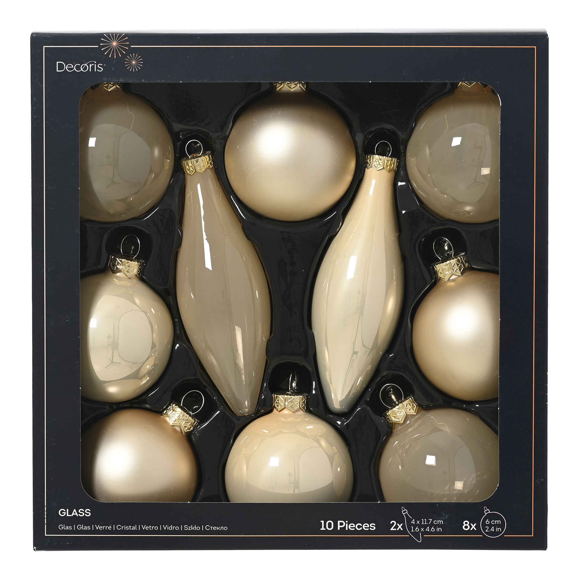 Weihnachtskugeln Candy perle