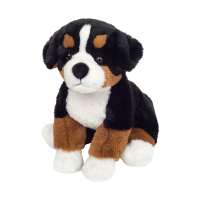 Plüschtier Berner Sennenhund sitzend, Mehrfarbig Plüschtier Berner Sennenhund sitzend, Mehrfarbig