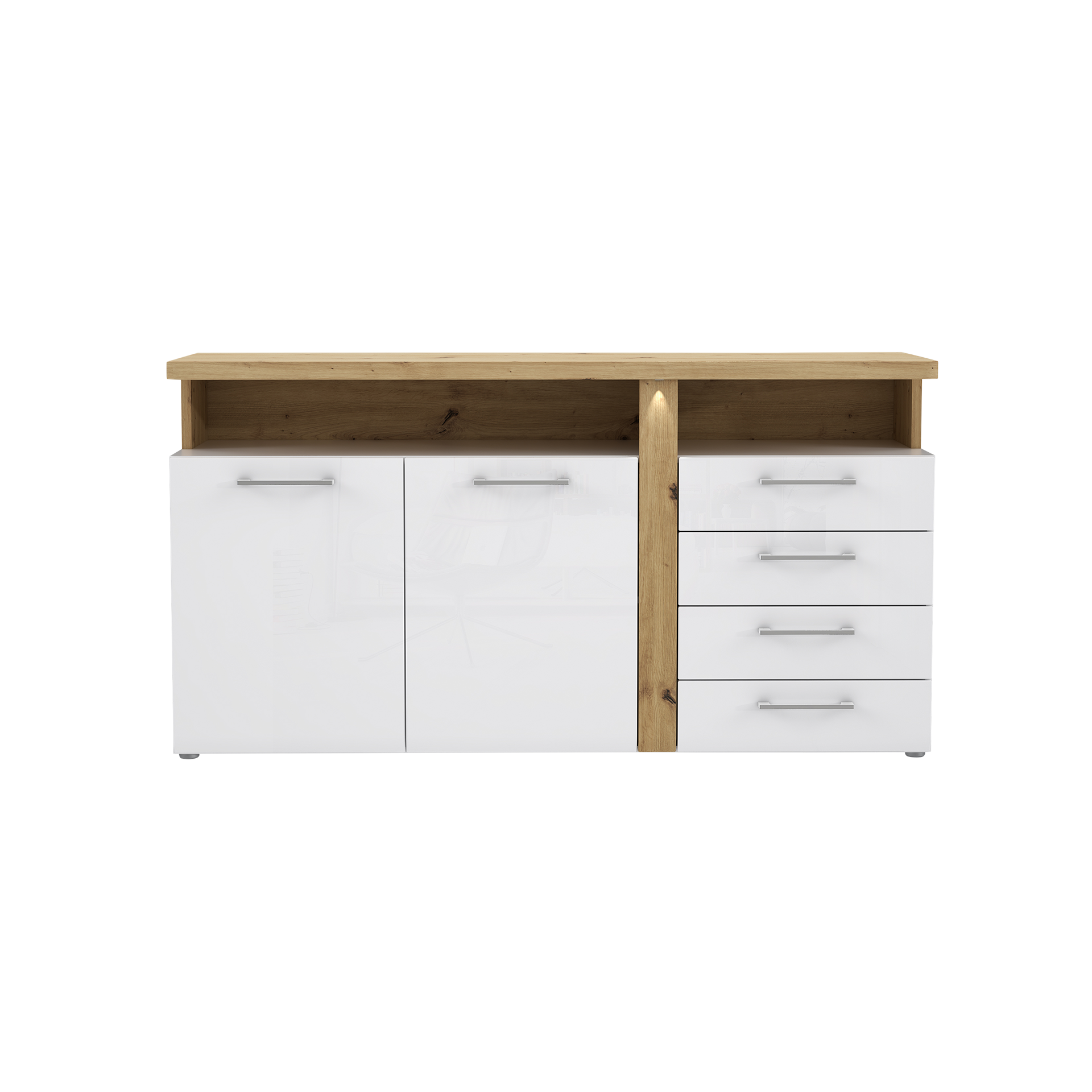 Sideboard Ferina Weiß 43.4*163.2*85.9