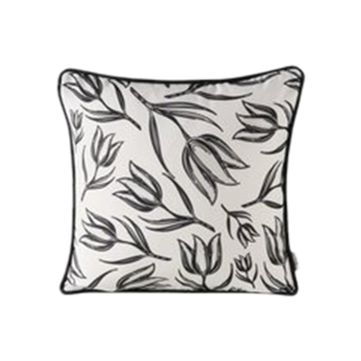 Kissen Carina Weiß-Schwarz cm