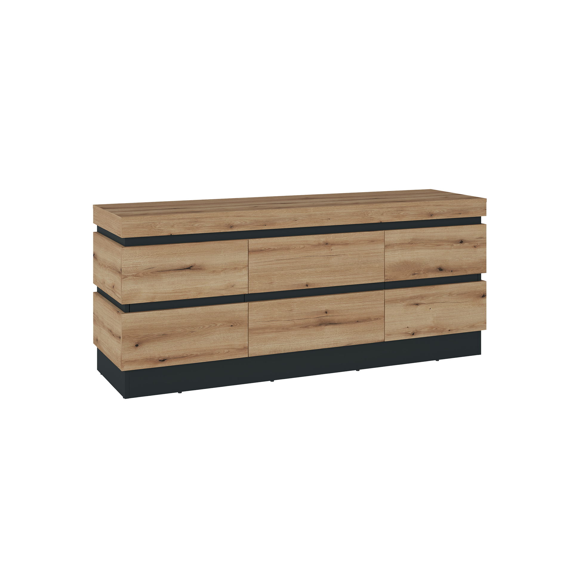 Novofurn Lowboard Waca Eichefarben 45*160.8*68 Novofurn Lowboard Waca Eichefarben 45*160.8*68