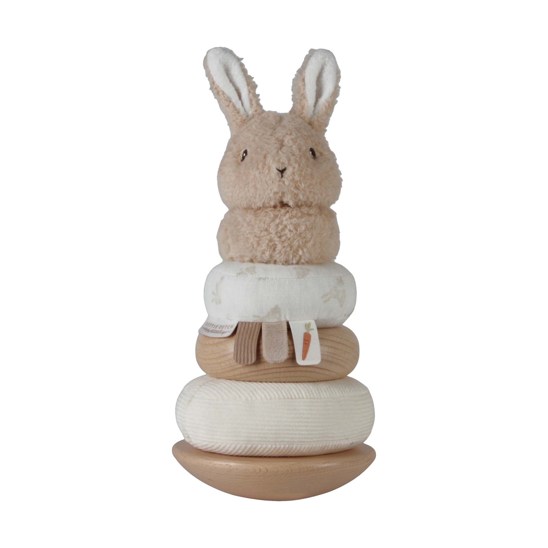 Holzspielzeug Little Dutch Stapelturm mit Ringen Beige-Baby bunny Holzspielzeug Little Dutch Stapelturm mit Ringen Beige-Baby bunny