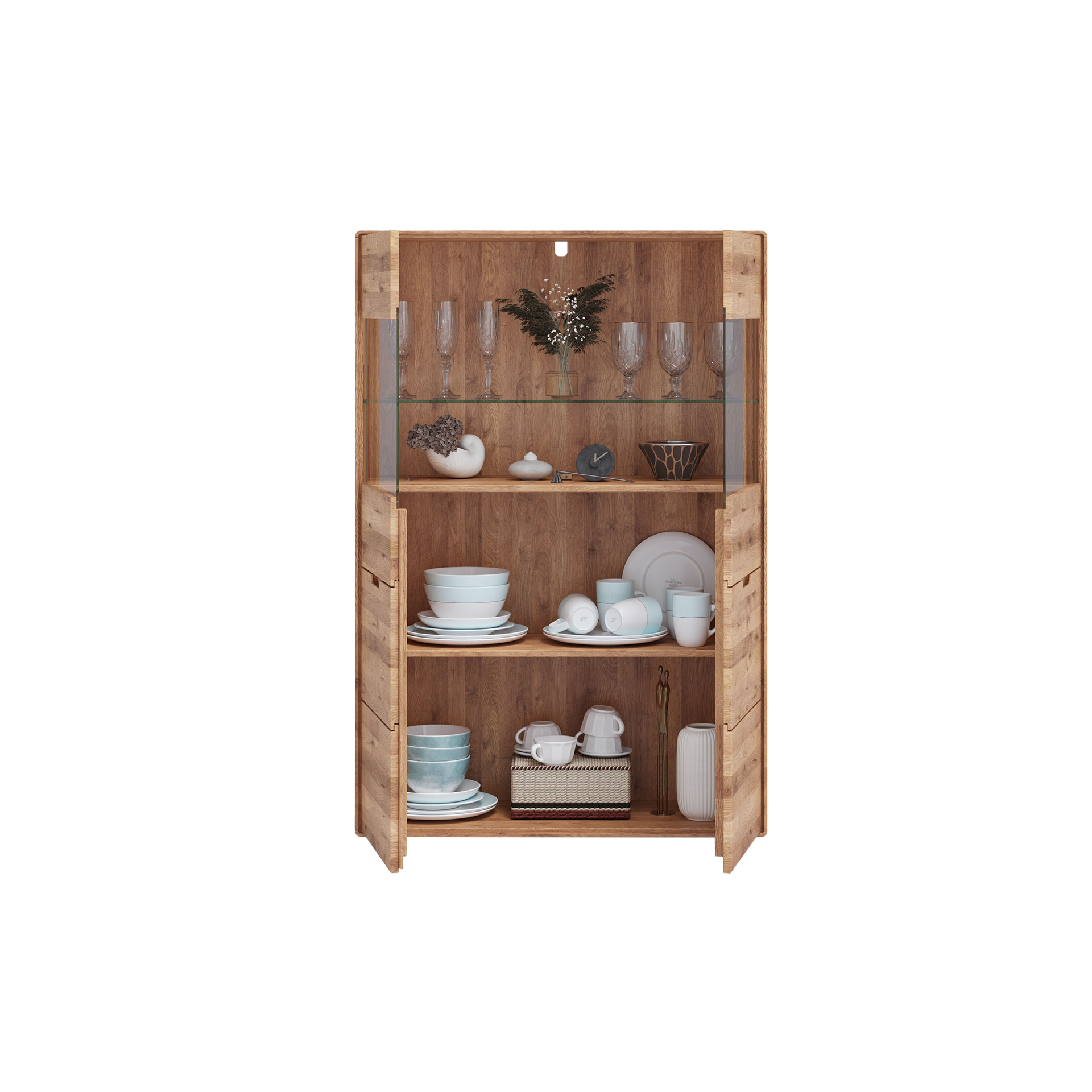 Highboard Newcastle Eichefarben