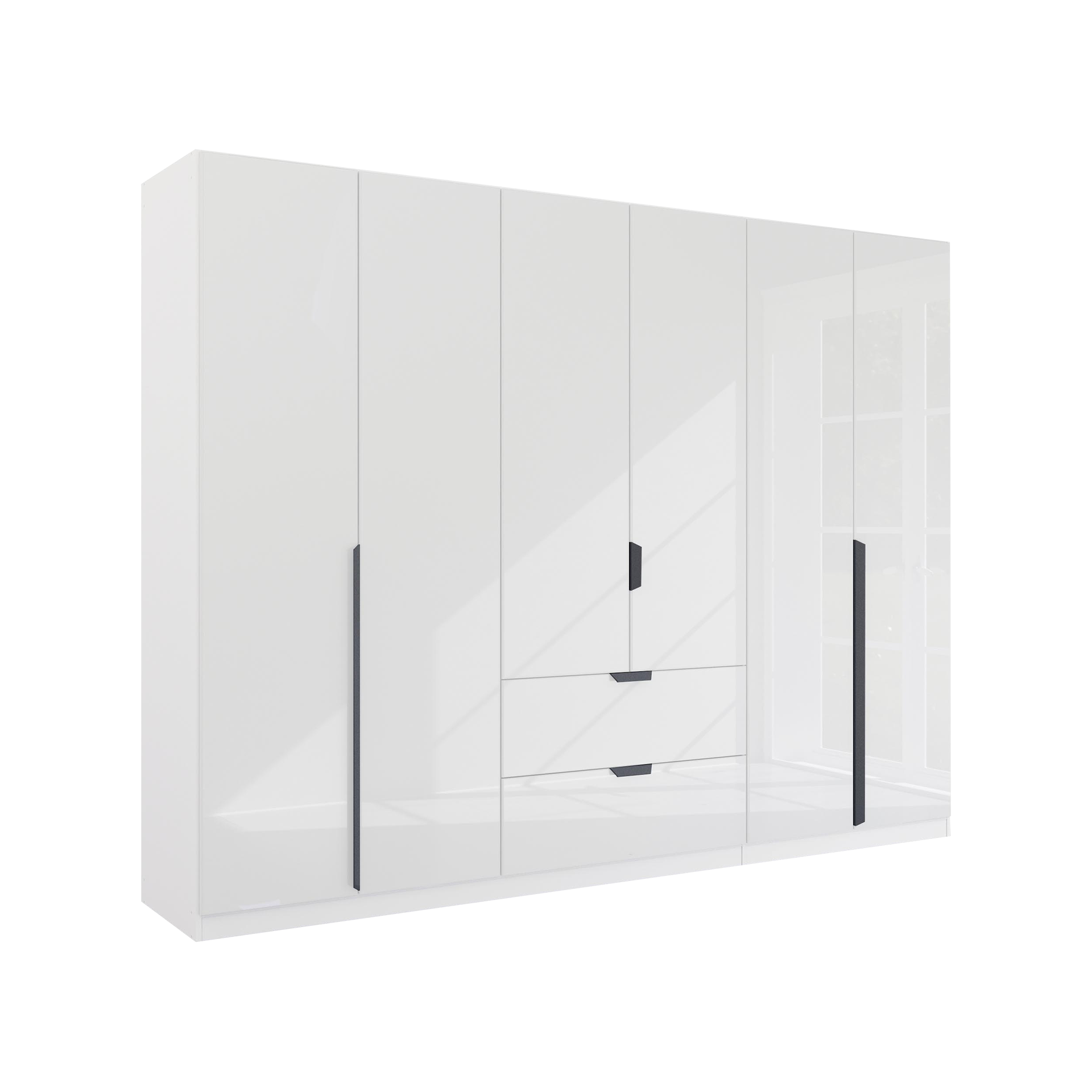 Drehtürenschrank Mood 6-türig Grau 54*271*210