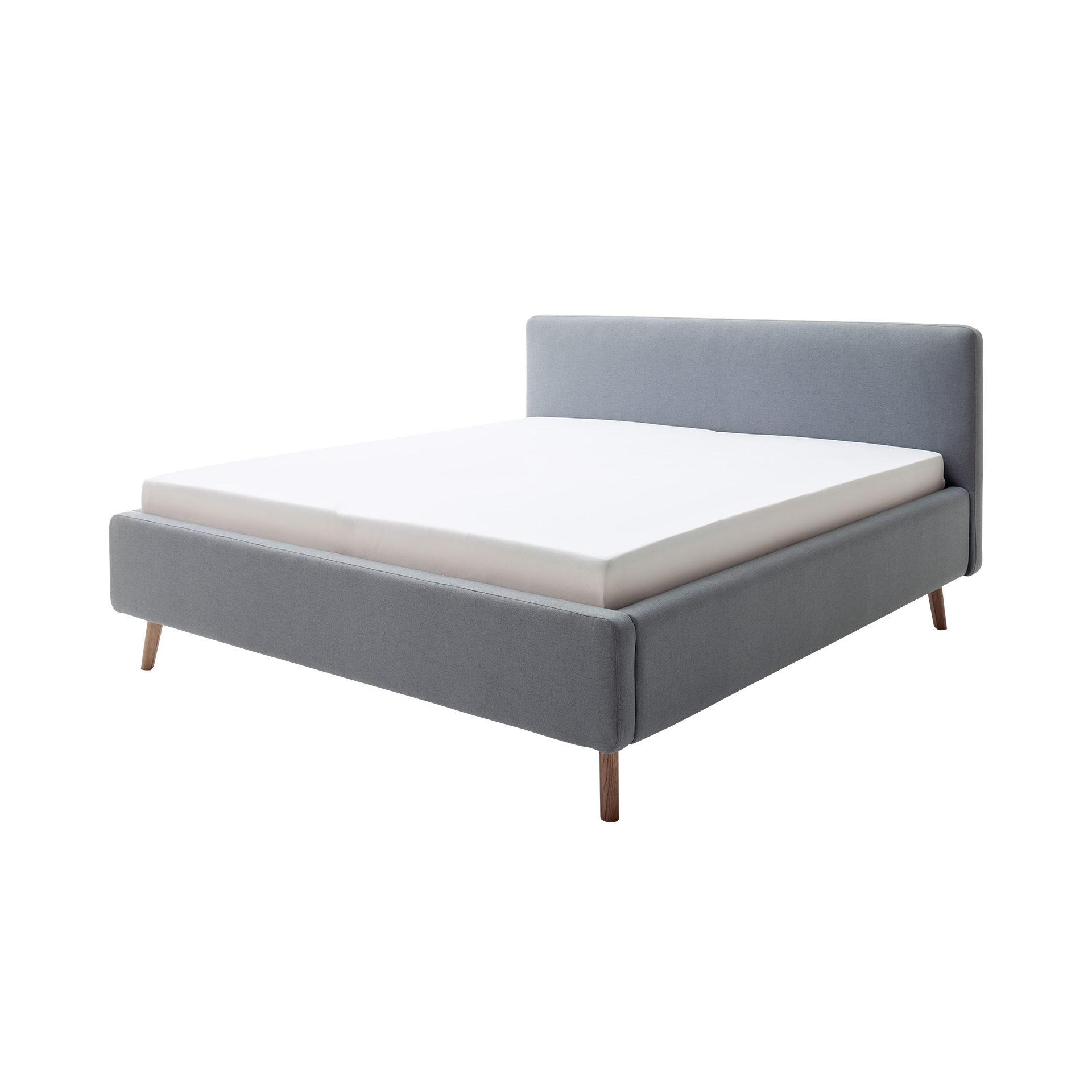 Polsterbett Mattilda Bezug Eisblau Fuß Eiche 160x200 cm Polsterbett Mattilda Bezug Eisblau Fuß Eiche 160x200 cm