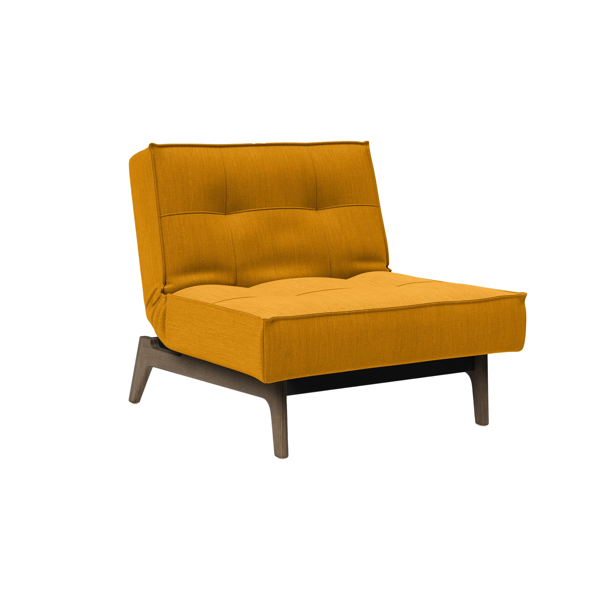 INNOVATION LIVING Sessel Splitback Eik Bezug Curry, Gestell Mattschwarz, Eichefarben INNOVATION LIVING Sessel Splitback Eik Bezug Curry, Gestell Mattschwarz, Eichefarben