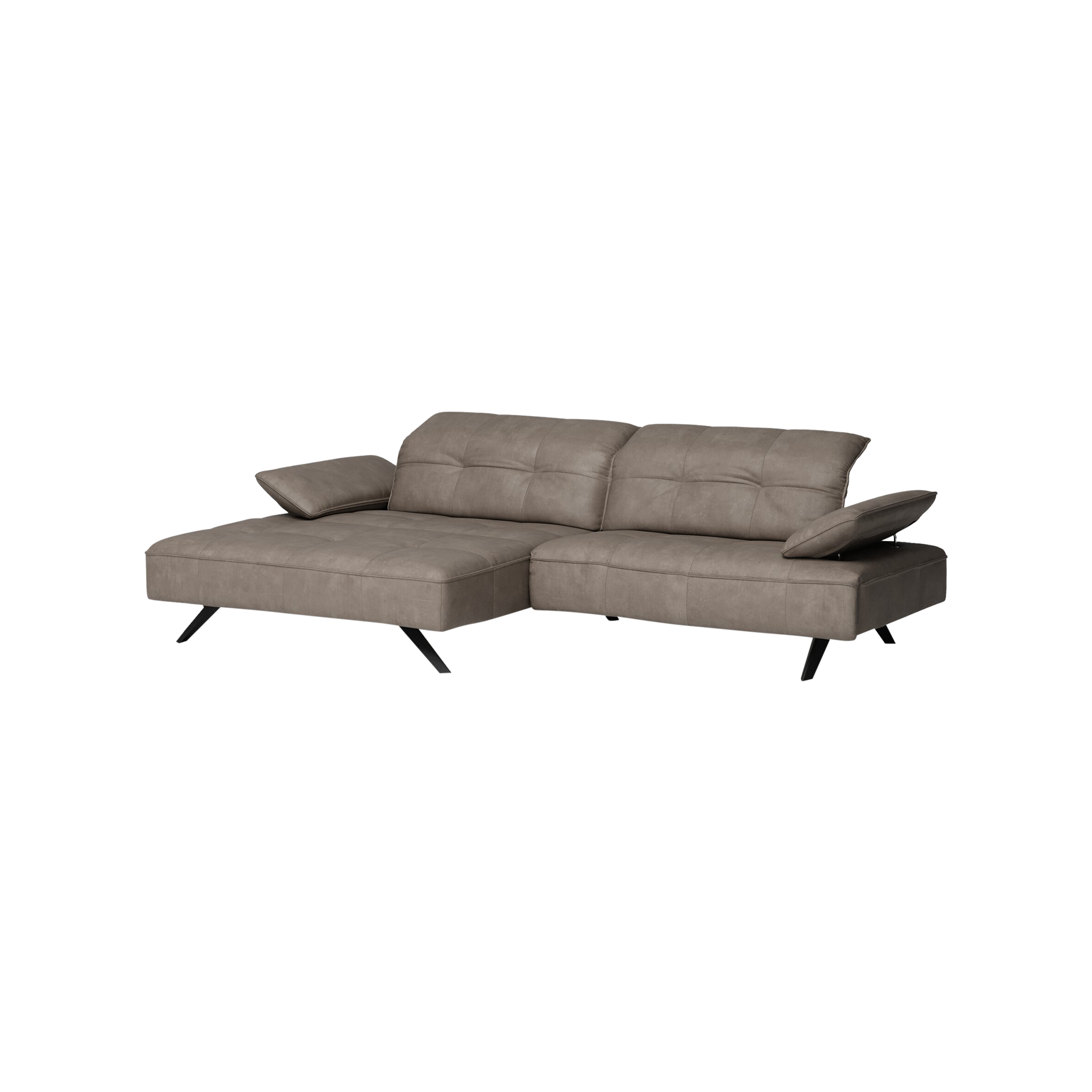 JOOP! Ecksofa Square Beige Kopfstütze manuell verstellbar Fußteil motorisch verstellbar Sitztiefe manuell verstellbar Ottomane links JOOP! Ecksofa Square Beige Kopfstütze manuell verstellbar Fußteil motorisch verstellbar Sitztiefe manuell verstellbar Ottomane links