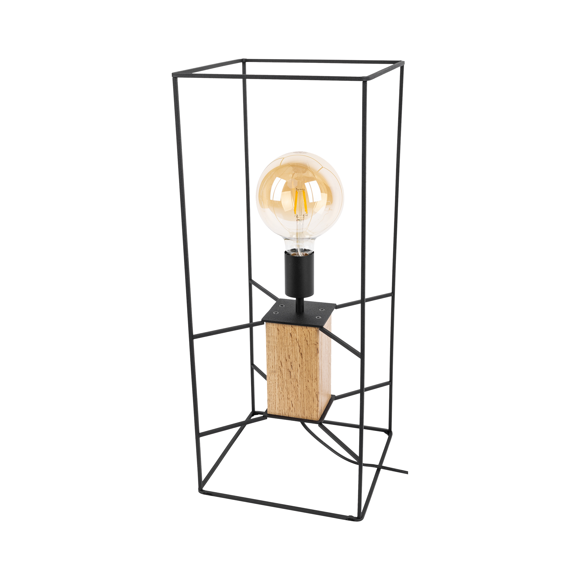 Tischleuchte Filo Eichefarben Schwarz Tischleuchte Filo Eichefarben Schwarz