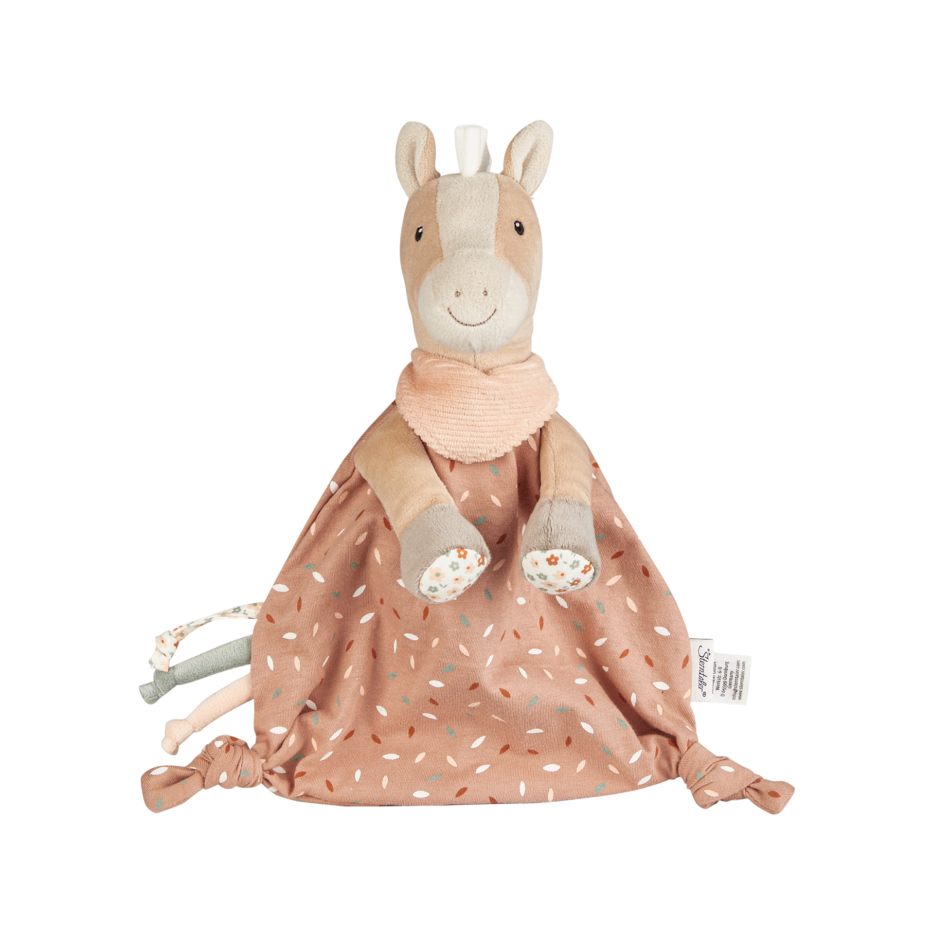 Schmusetuch-/Schnuffeltuch Sunny aprikose