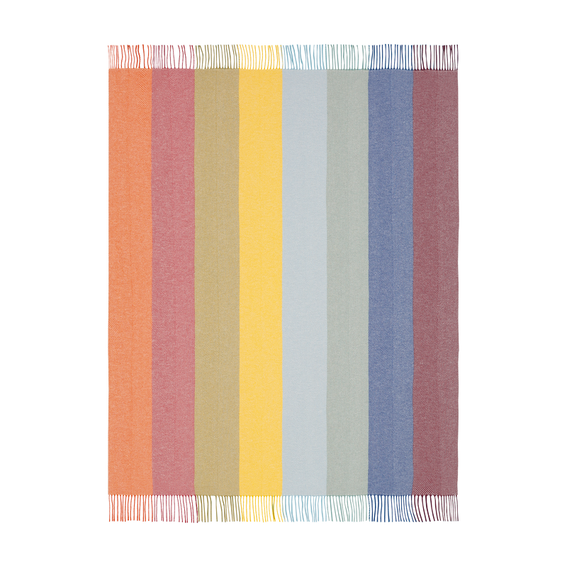 Biederlack Plaid Colour lines Multicolor 130x170cm