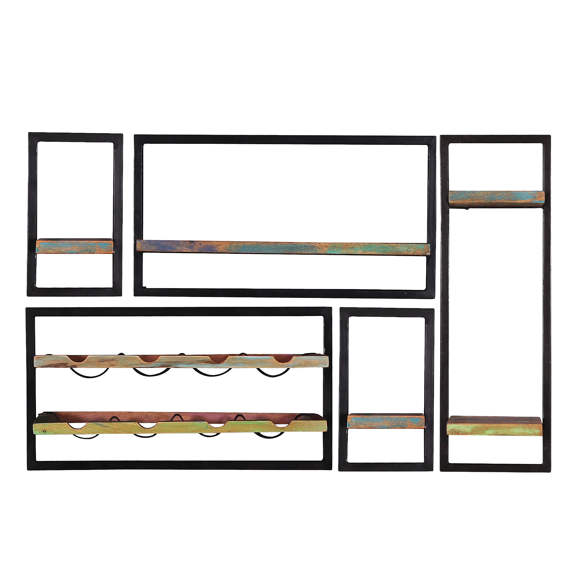 Wandregal Riverboat Mehrfarbig 120*25*75 Wandregal Riverboat Mehrfarbig 120*25*75