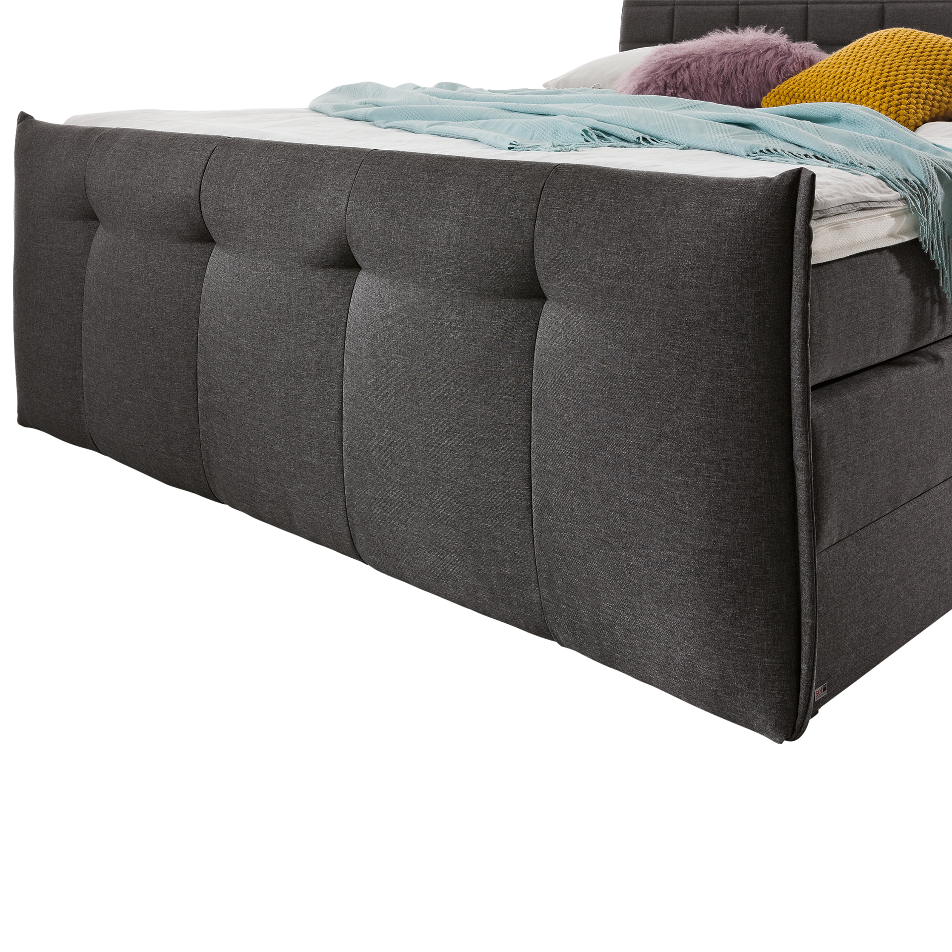 set one by Musterring Boxspringbett Florida Anthrazit 180x200 cm Matratze H3 - fest, ab ca. 80 kg set one by Musterring Boxspringbett Florida Anthrazit 180x200 cm Matratze H3 - fest, ab ca. 80 kg