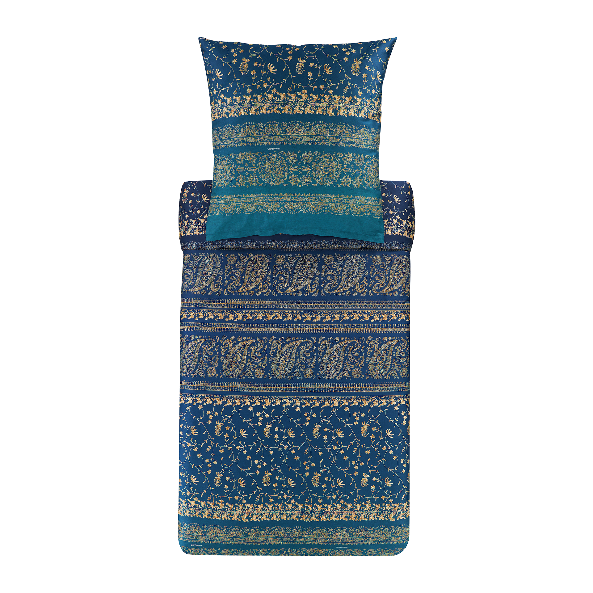 Satin Bettwäsche Brenta Blau 135x200cm Satin Bettwäsche Brenta Blau 135x200cm