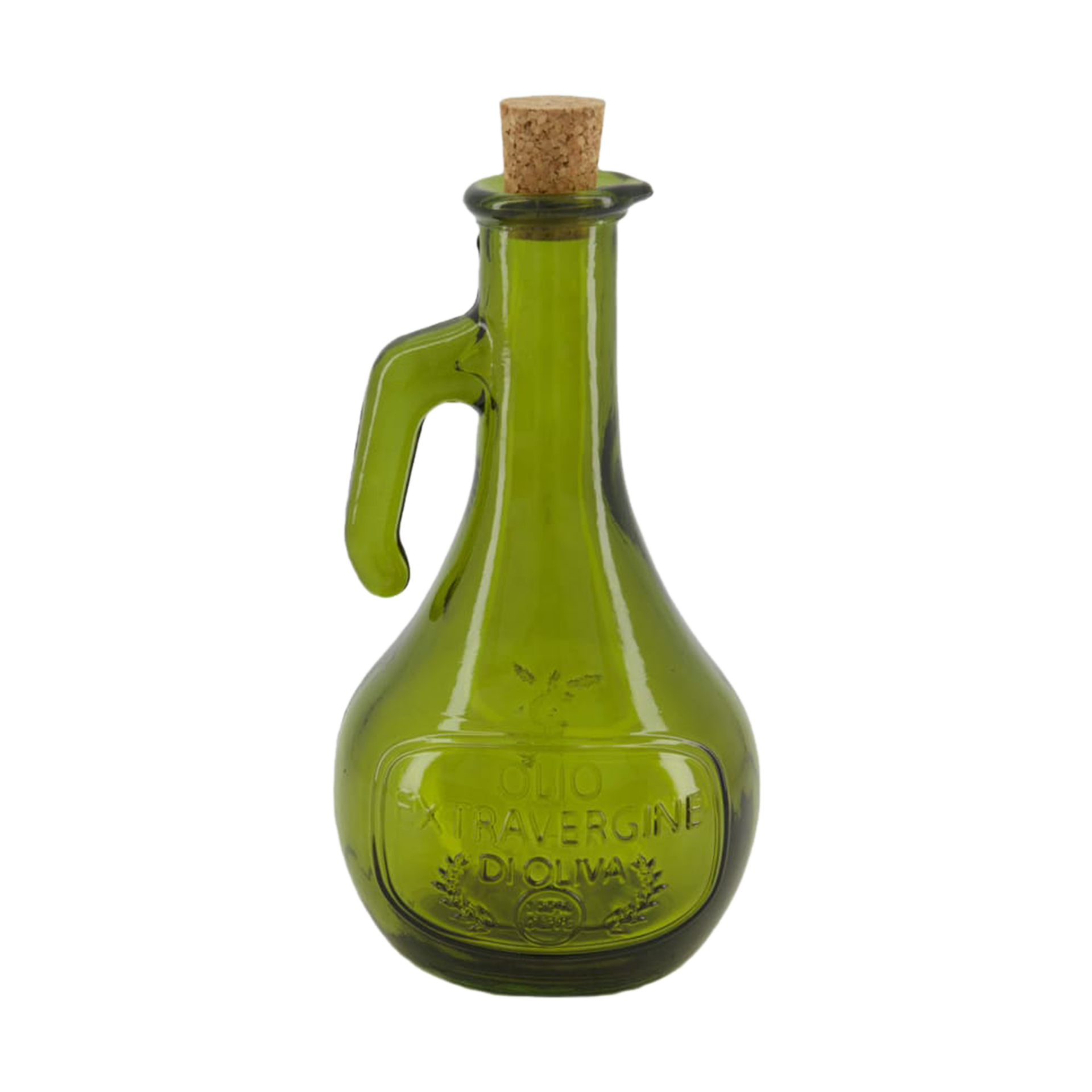 Vase Flasche Olivgrün