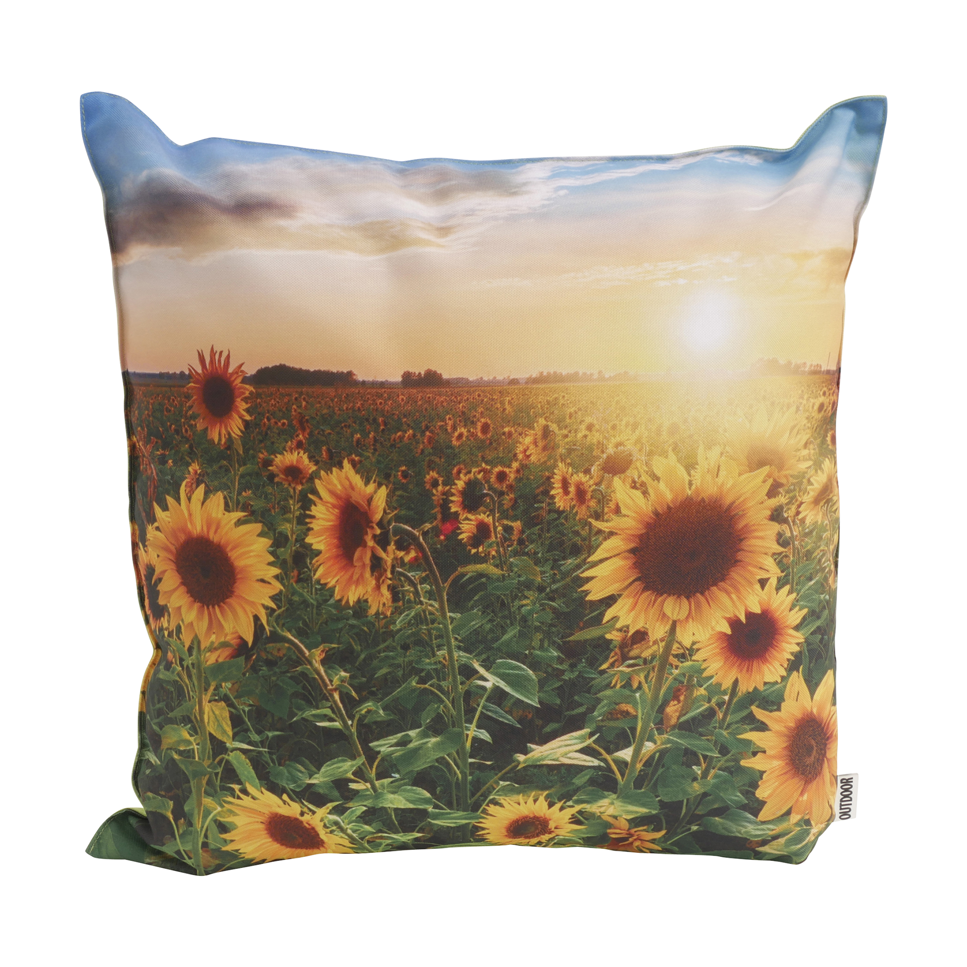 Outdoor-Kissen Sonnenblumenwiese Gelb 45x45cm Outdoor-Kissen Sonnenblumenwiese Gelb 45x45cm