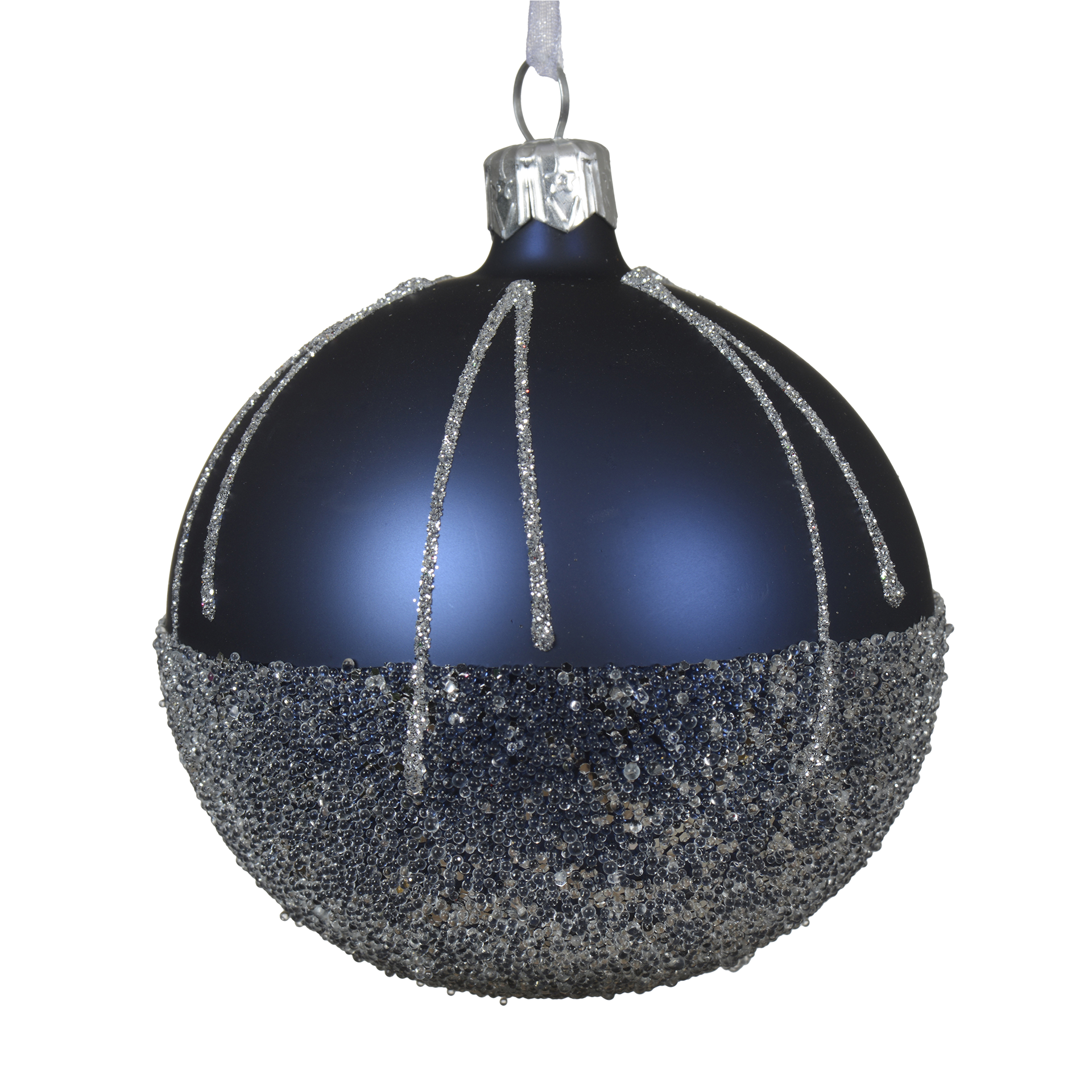 Weihnachtskugeln Ice World nachtblau