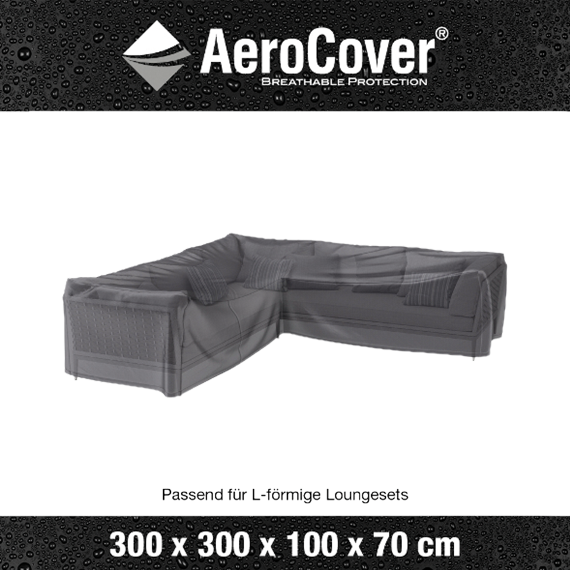 AeroCover Schutzhülle für Lounge-Set 7943 L-Form 300*100*70 AeroCover Schutzhülle für Lounge-Set 7943 L-Form 300*100*70