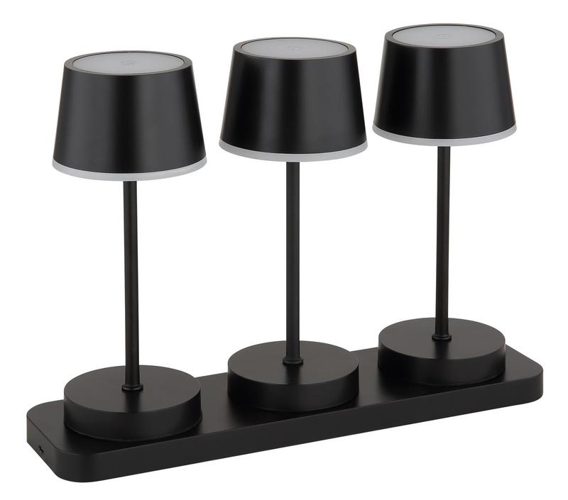 Tischleuchte Schwarz matt