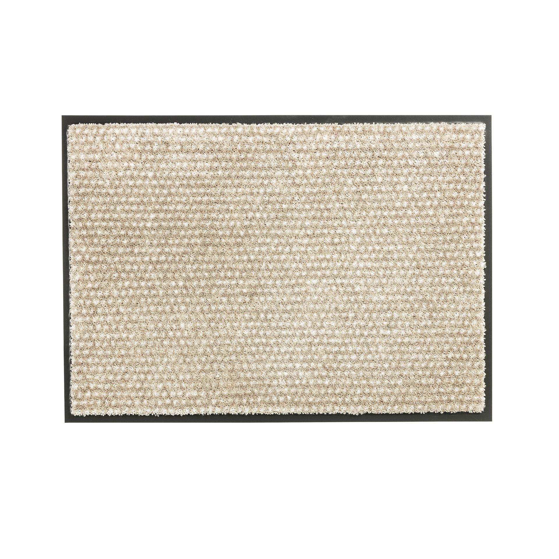 SCHÖNER WOHNEN-Kollektion Fußmatte Miami 67x100 Punkte Beige SCHÖNER WOHNEN-Kollektion Fußmatte Miami 67x100 Punkte Beige