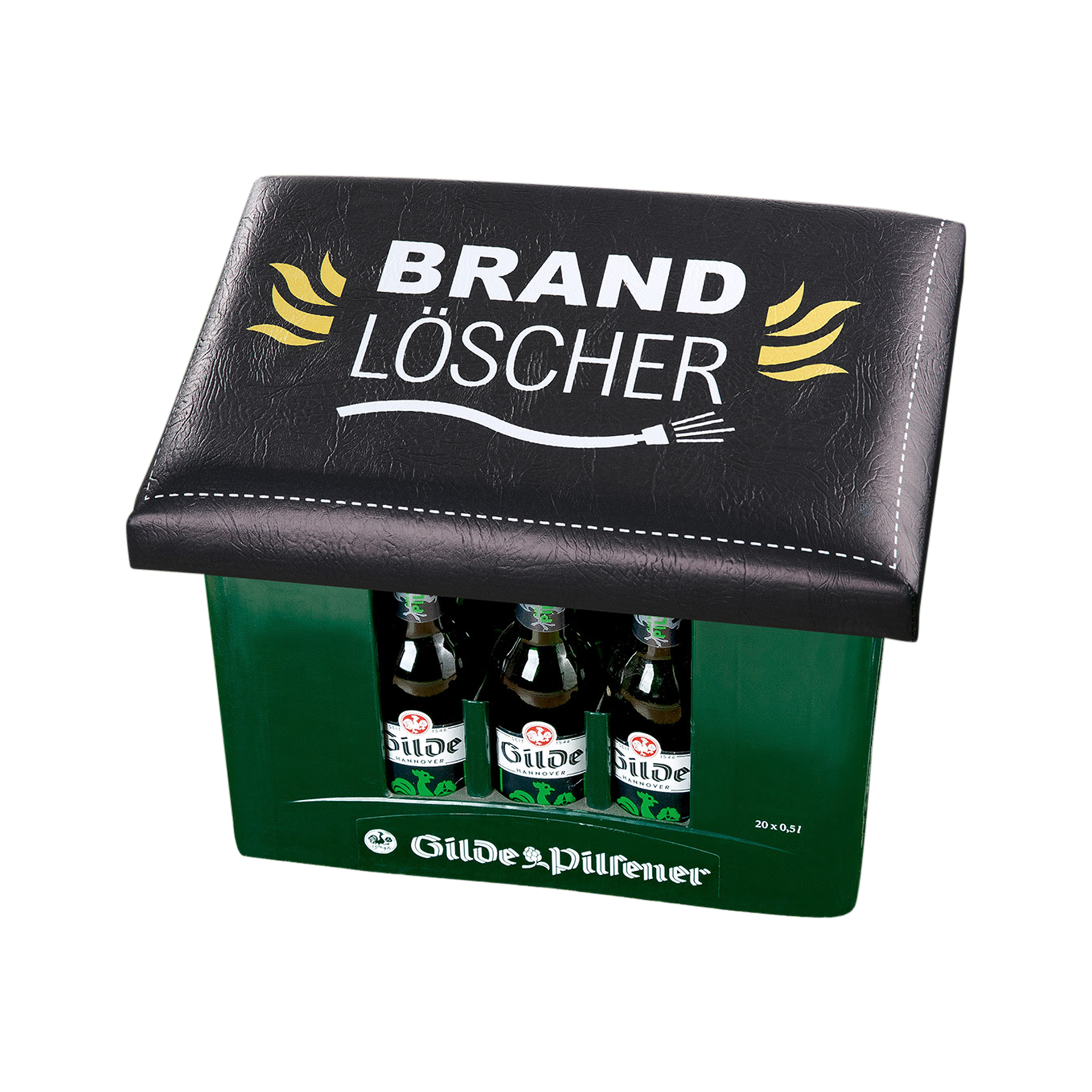 Sitzkissen Bierkasten Braun
