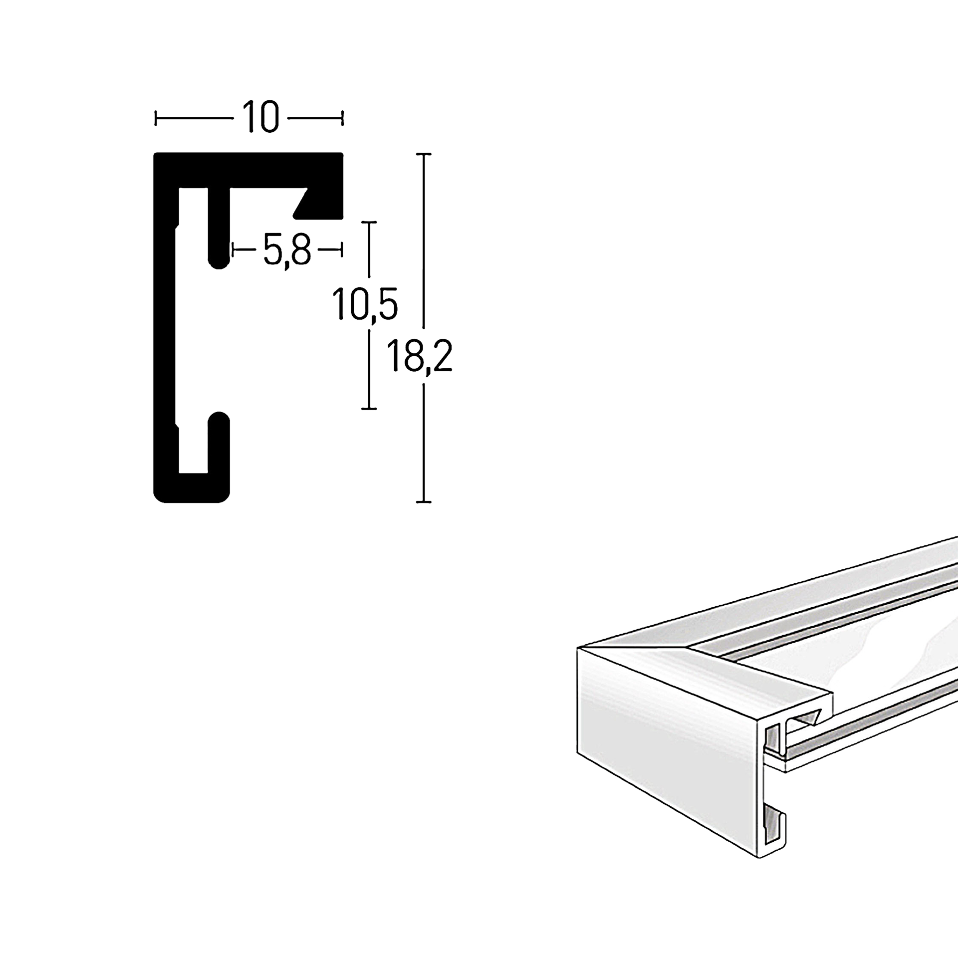 Bilderrahmen C2 Grau Stucktur matt Bilderrahmen C2 Grau Stucktur matt