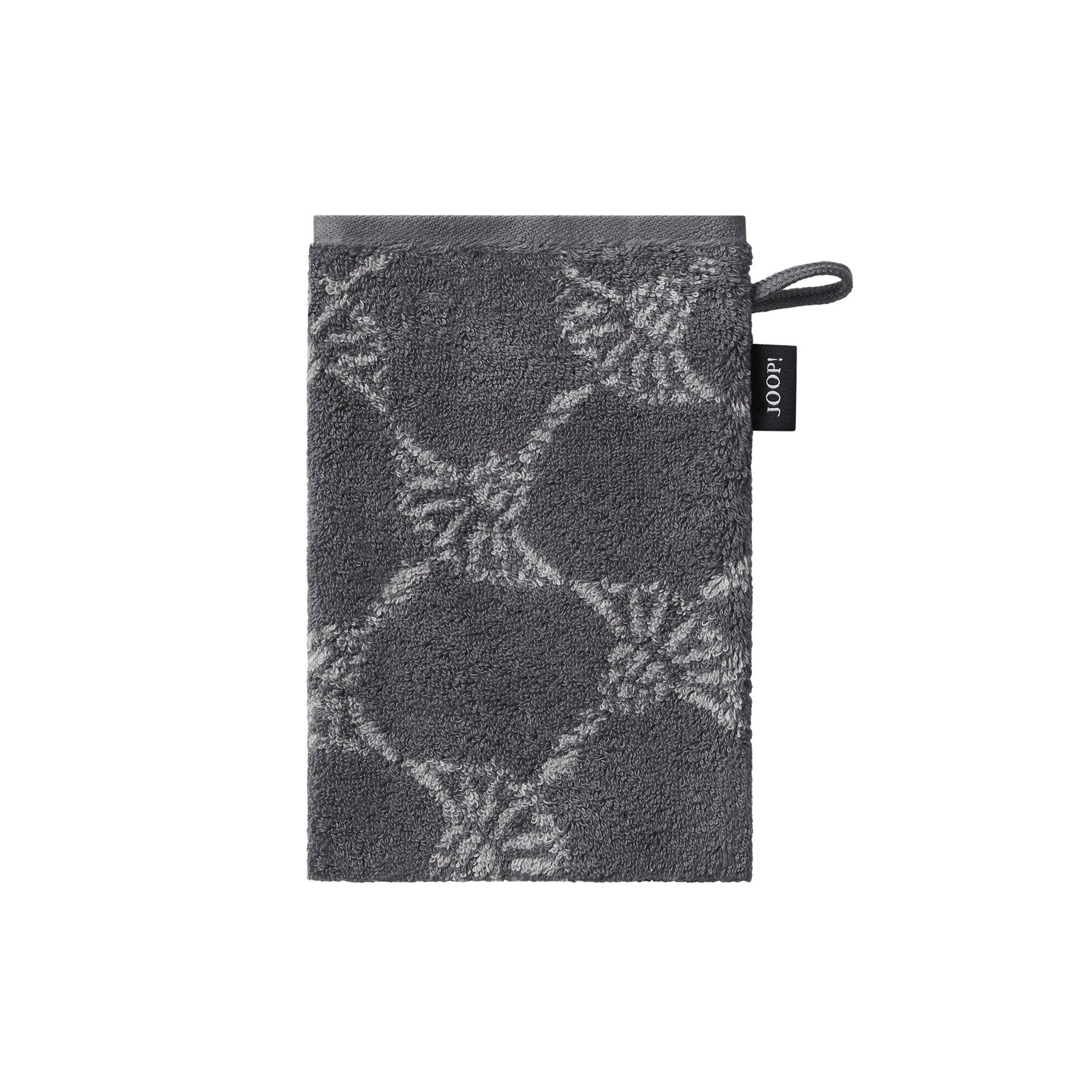 JOOP! Waschhandschuh Cornflower Anthrazit 16x22cm JOOP! Waschhandschuh Cornflower Anthrazit 16x22cm