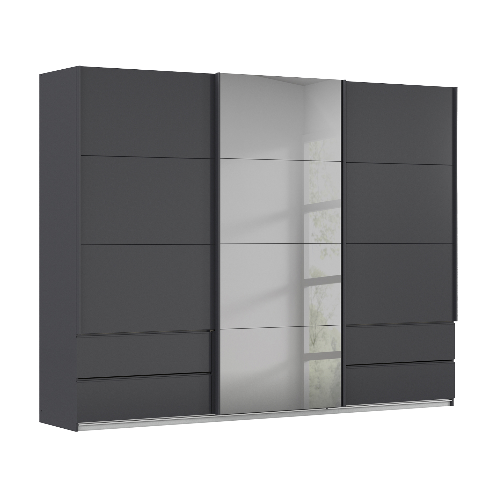 Paul Phillip Schwebetürenschrank Emotion Grau 62*271*210 Paul Phillip Schwebetürenschrank Emotion Grau 62*271*210